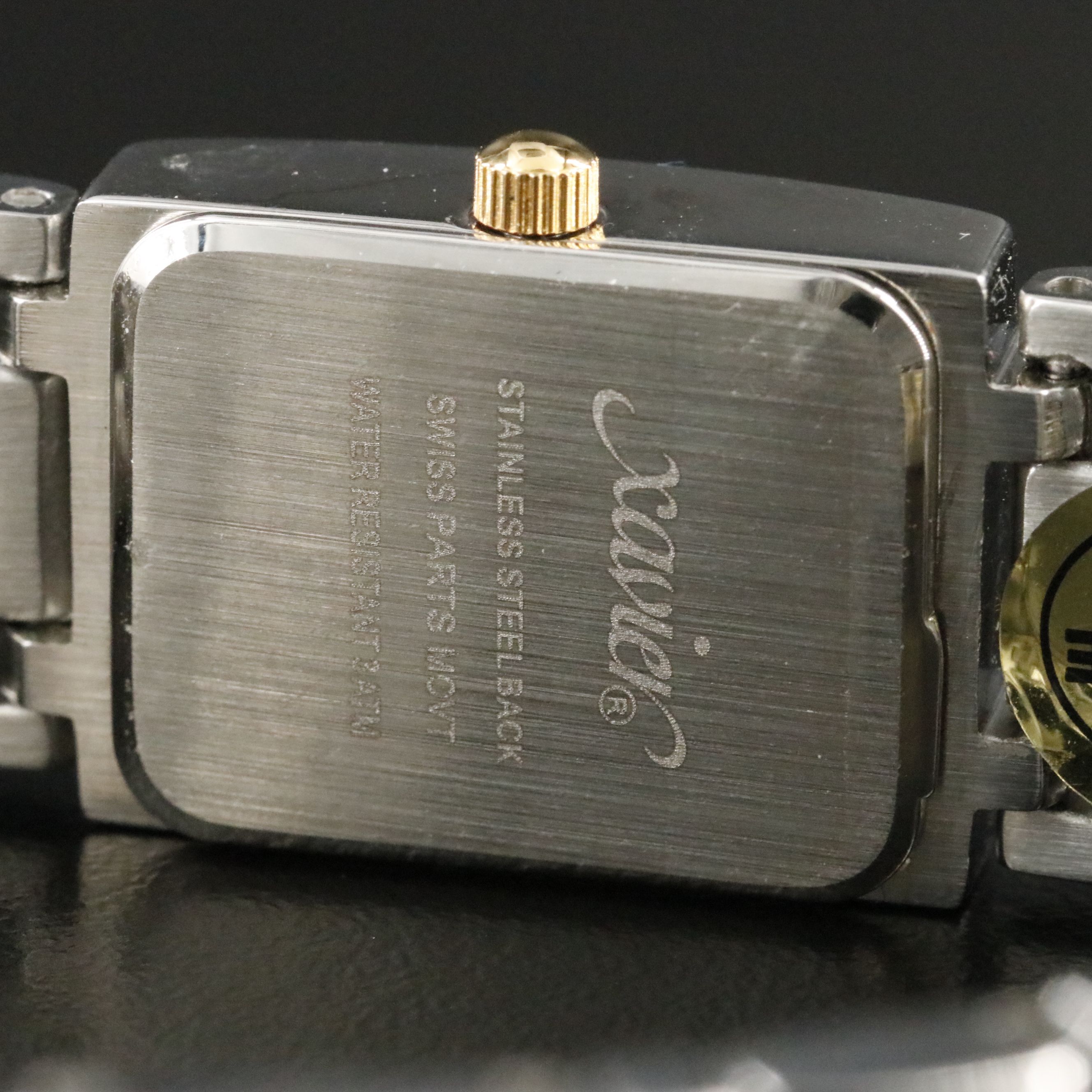 Xavier Diamond Two Tone Quartz Dress Watch with Diamond Accents