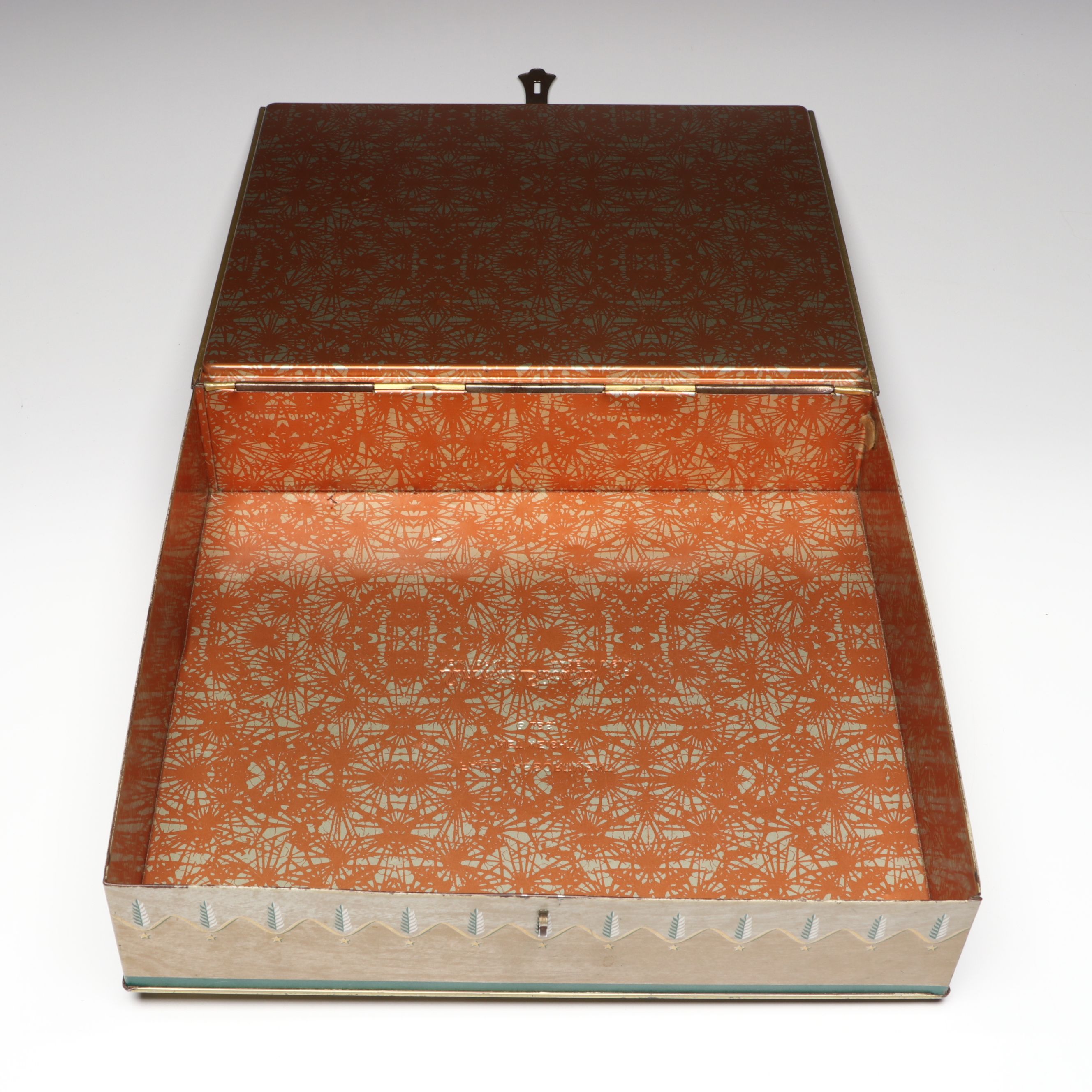 Sunshine Biscuits White House Tin with Limoges and Gloria Porcelain Plates