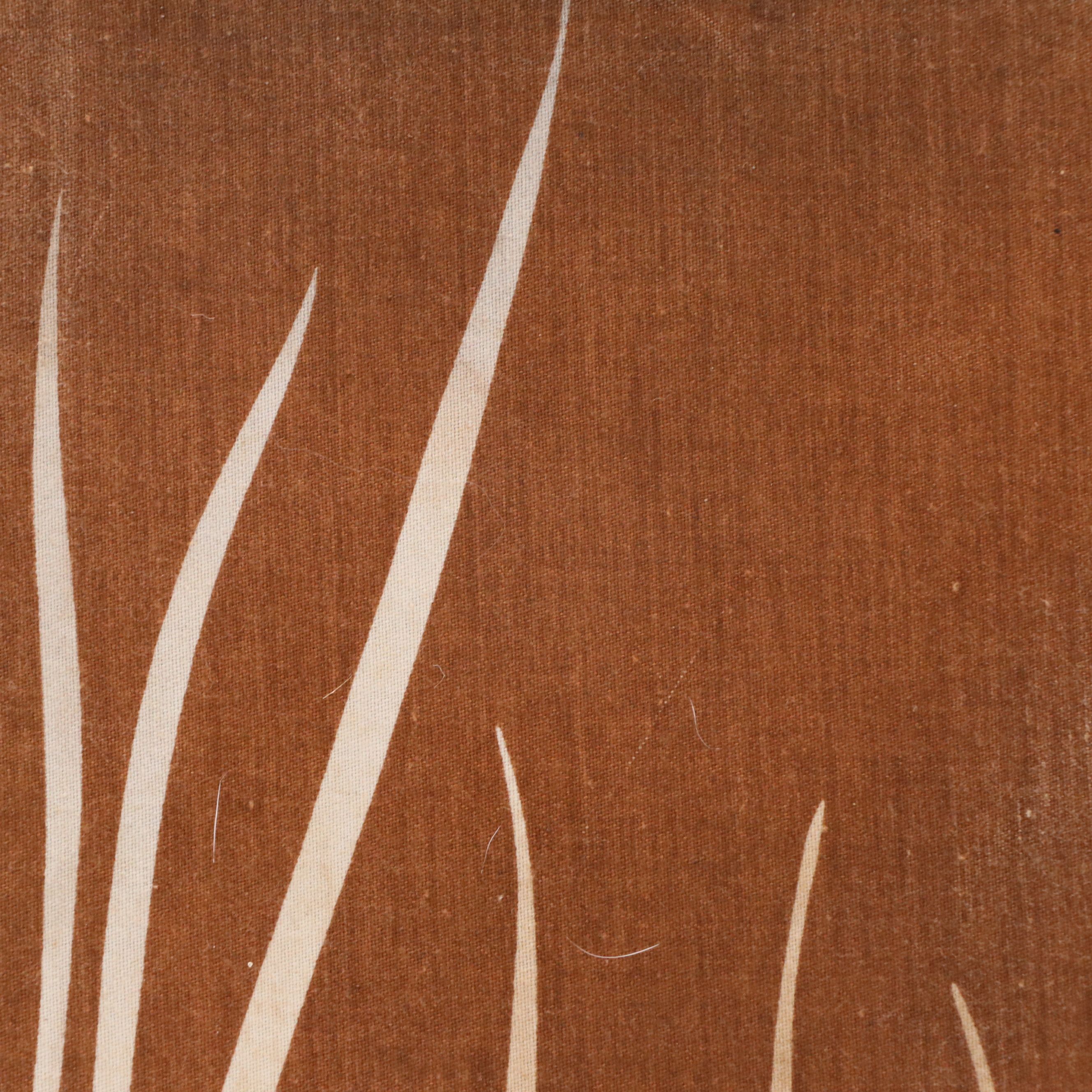 Marüshka Silkscreen Textile of Pelican, 1970s