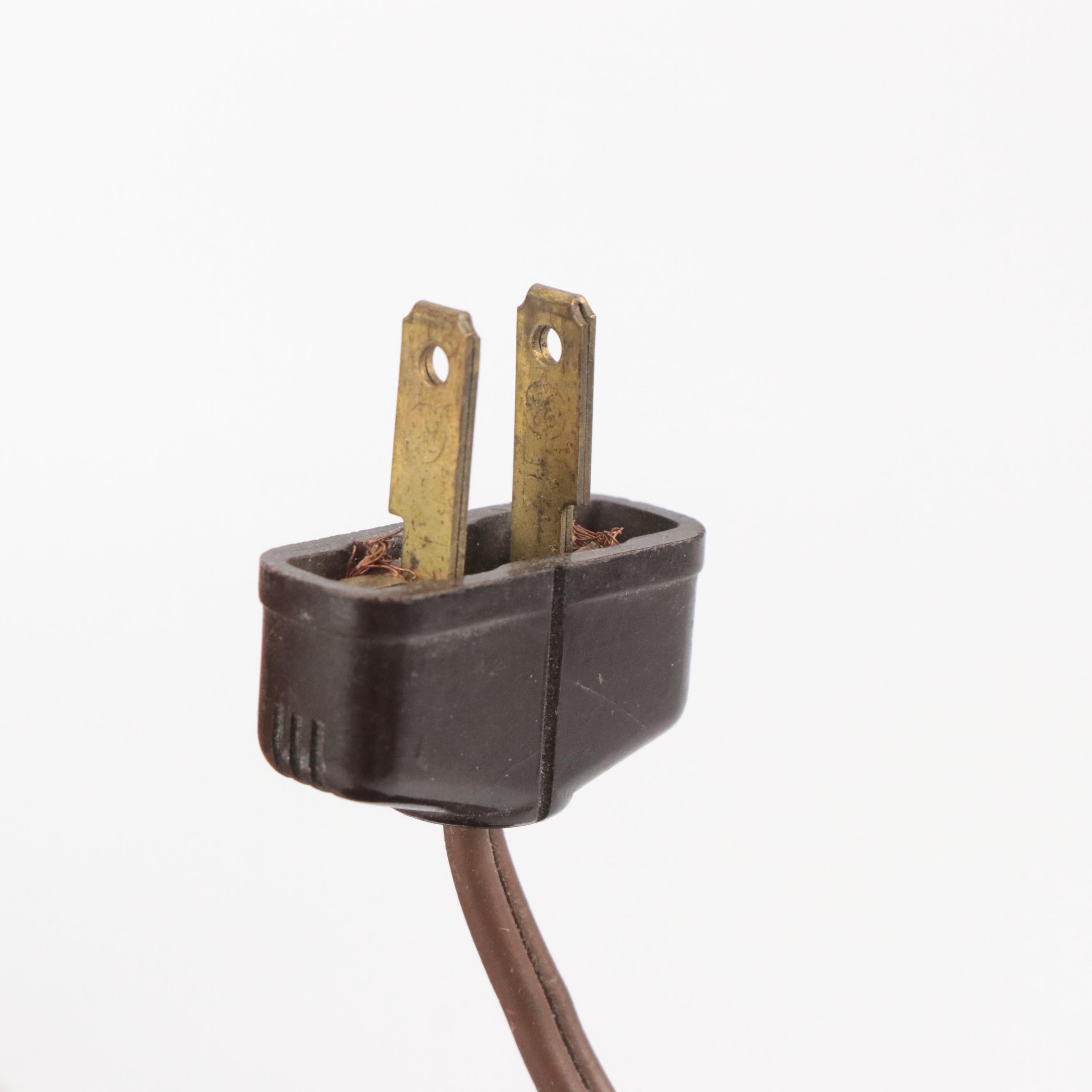 Tramp Art Popsicle Stick Hand-Crafted Table Lamp With Storage Cubbies