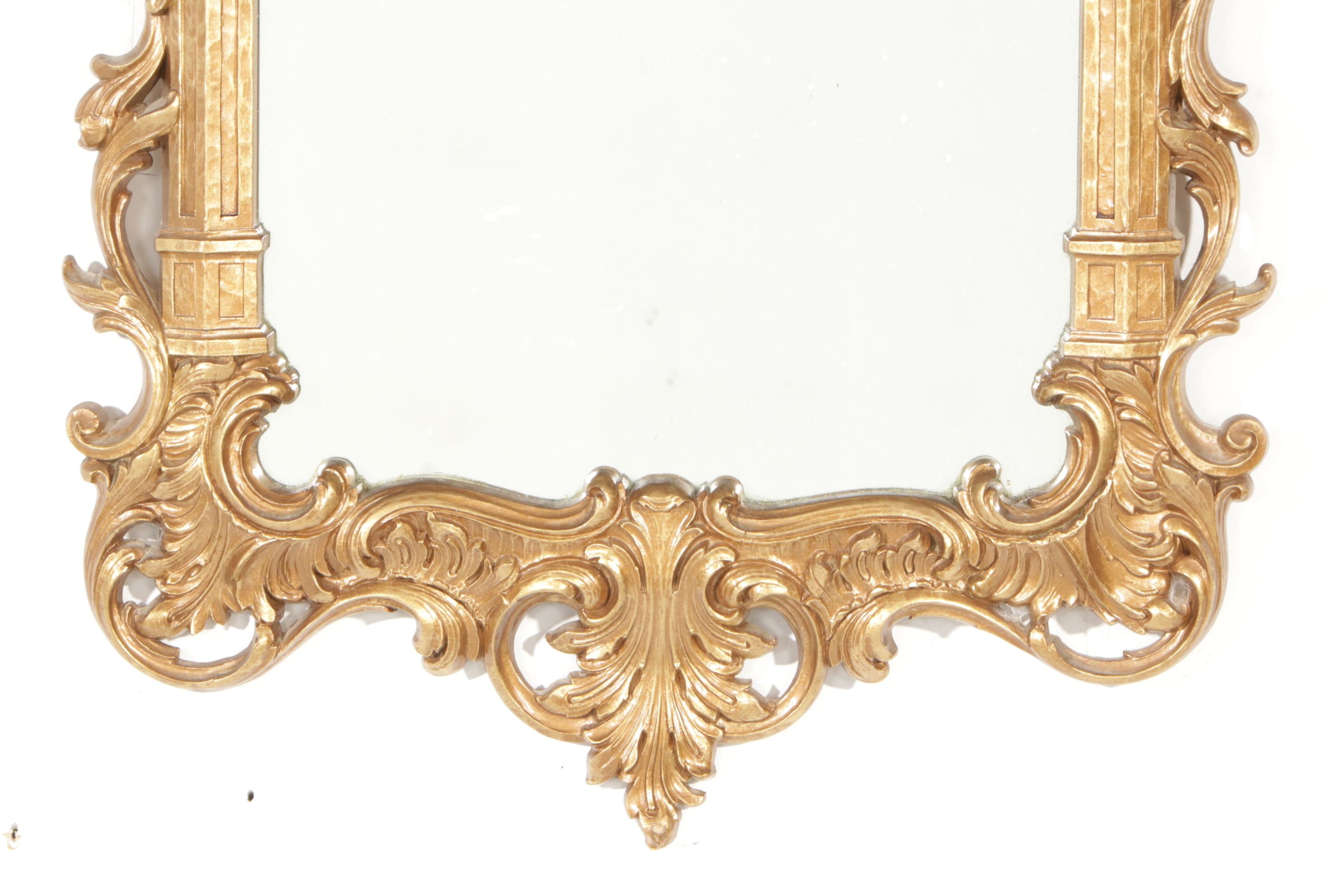 Syroco Rococo Style Giltwood Wall Mount Mirror, Early 21st Century
