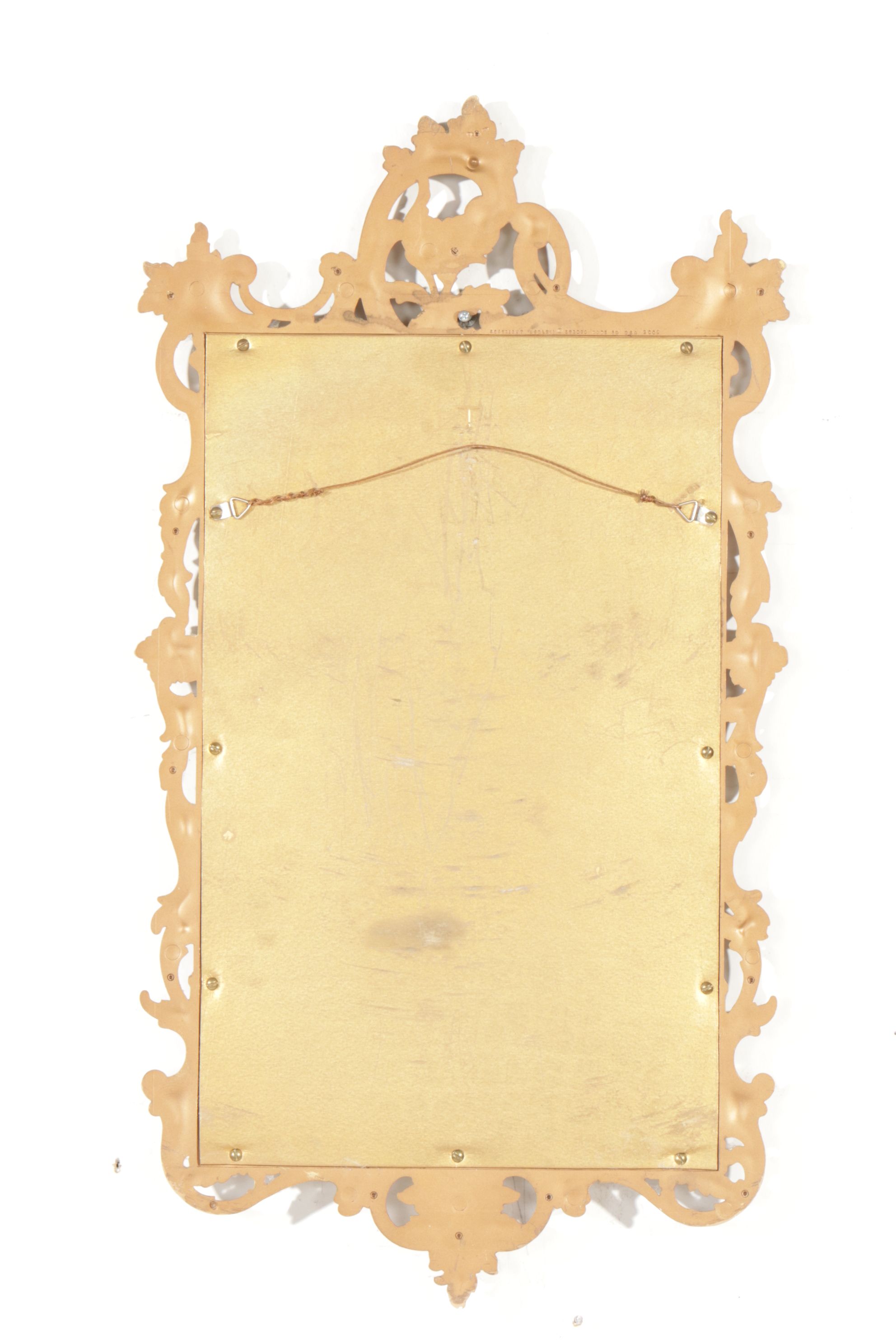 Syroco Rococo Style Giltwood Wall Mount Mirror, Early 21st Century