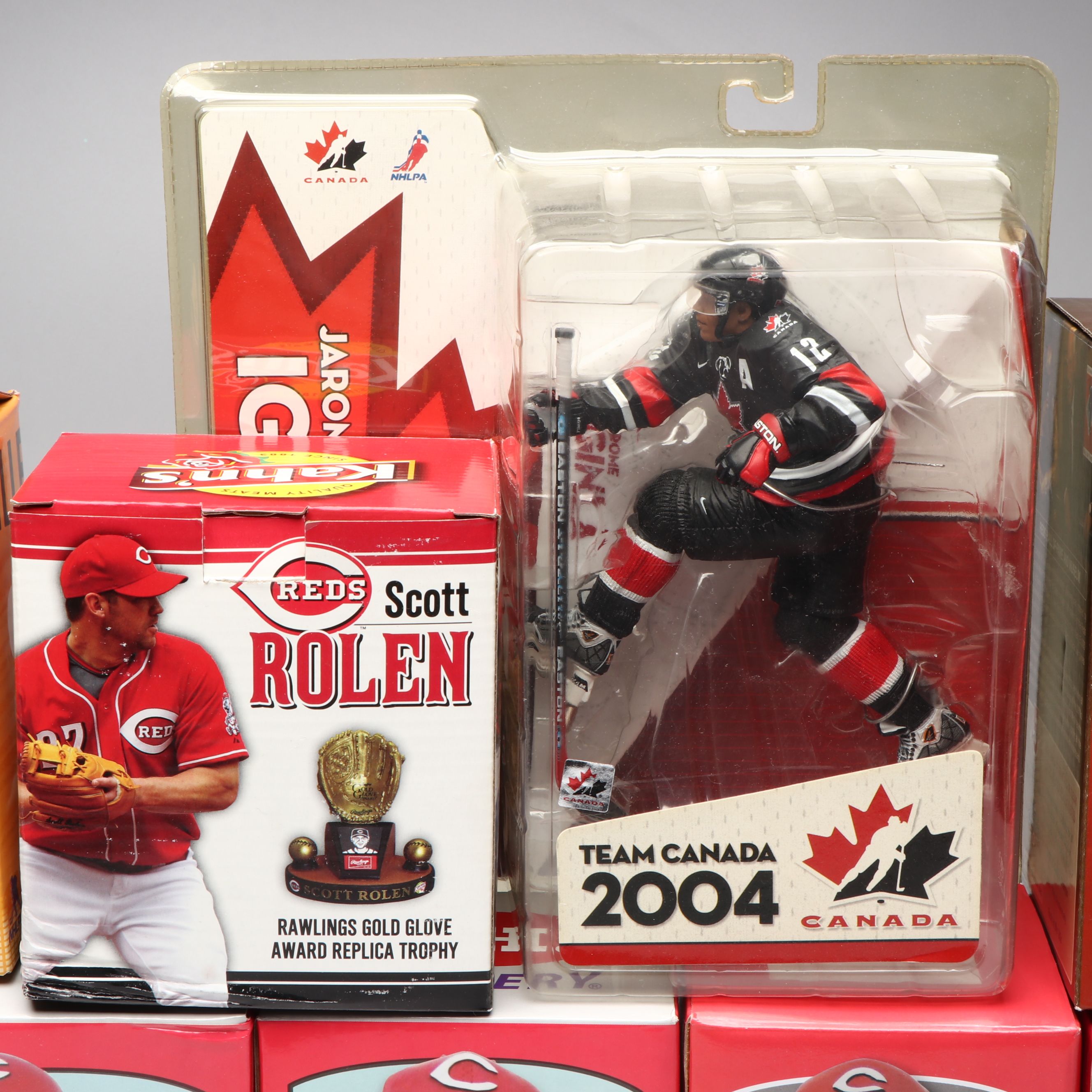 Cincinnati Reds with Other Hockey Bobbleheads and Figurines