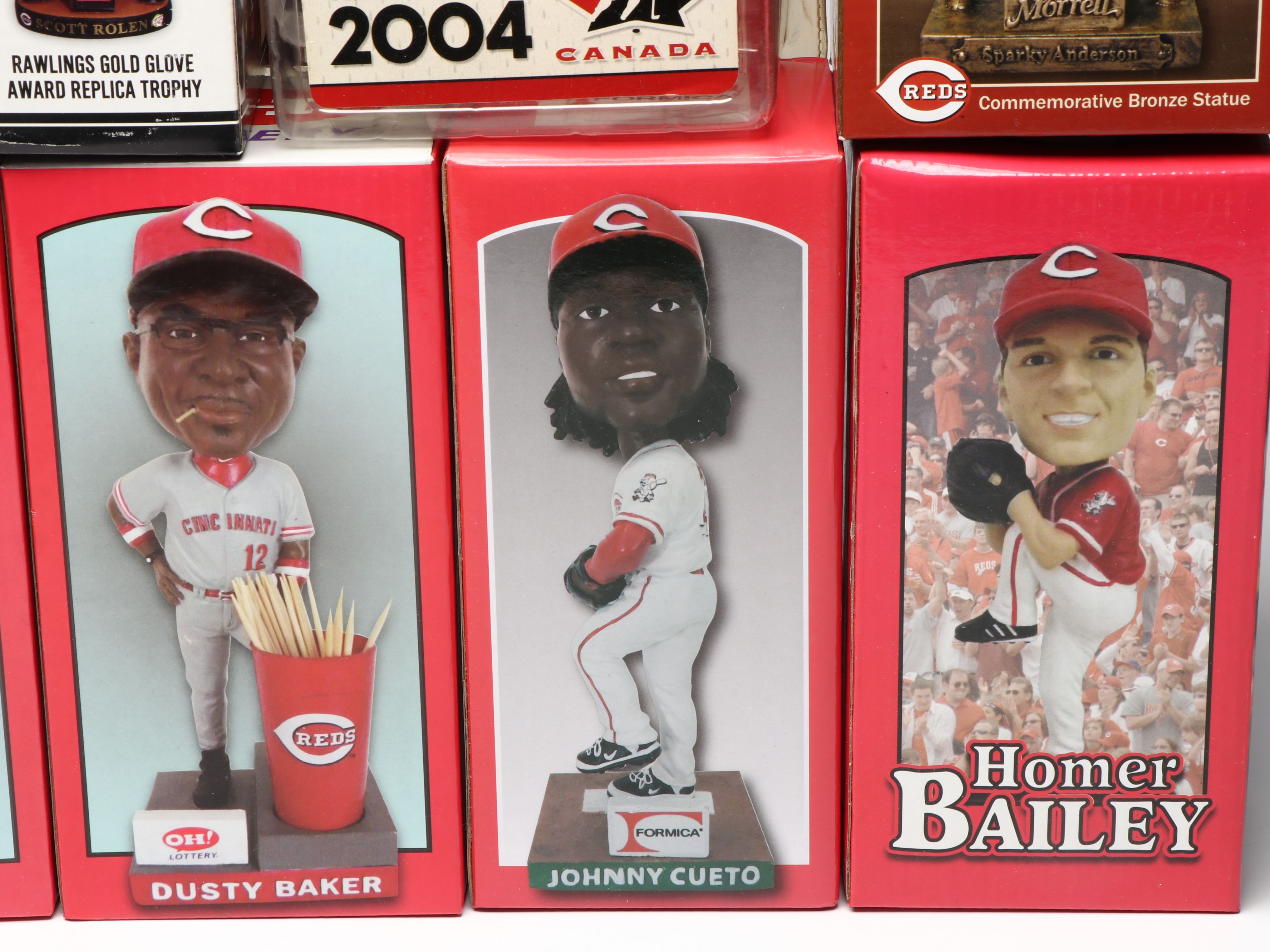 Cincinnati Reds with Other Hockey Bobbleheads and Figurines