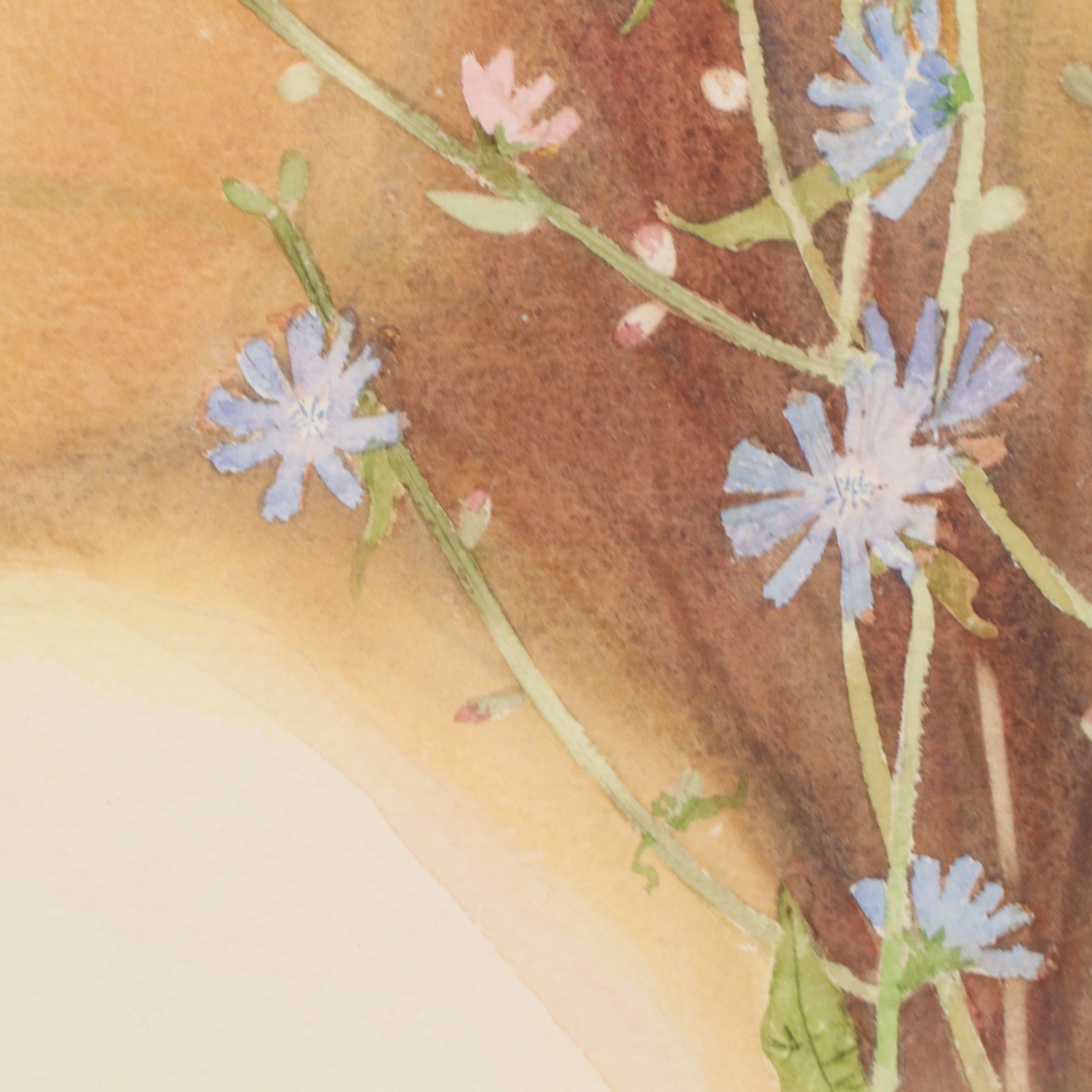 Joy Shott Watercolor Painting "Chicory"
