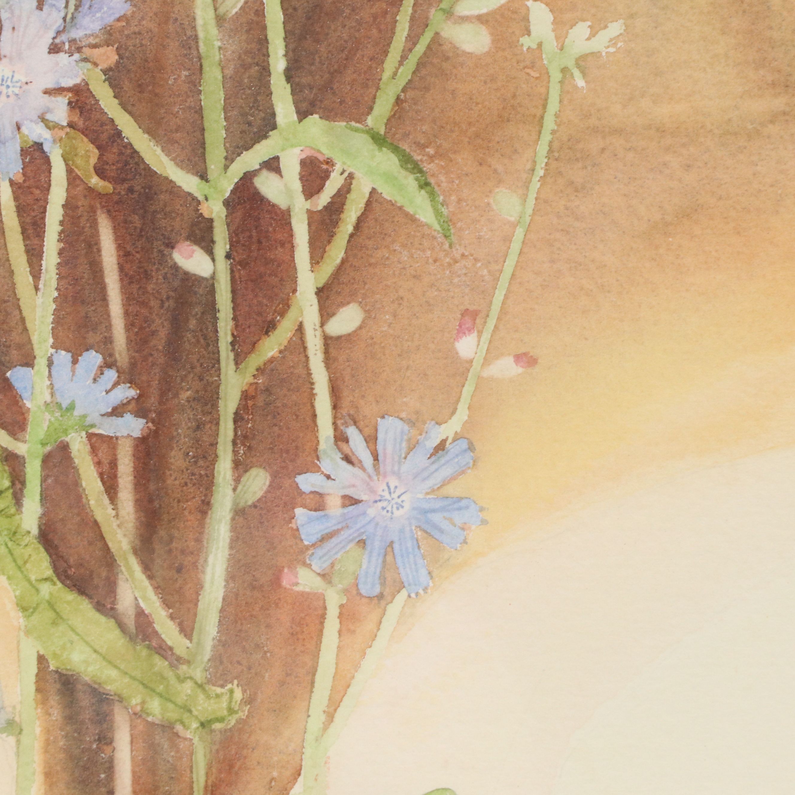 Joy Shott Watercolor Painting "Chicory"