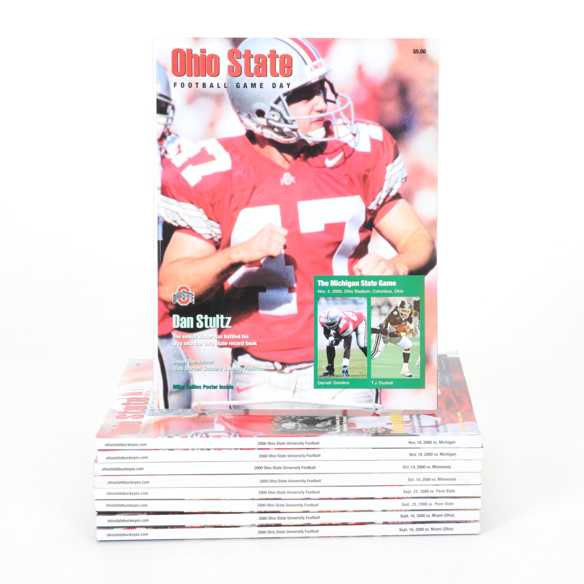 Ohio State University Buckeyes Game Day Programs, 2000 Season