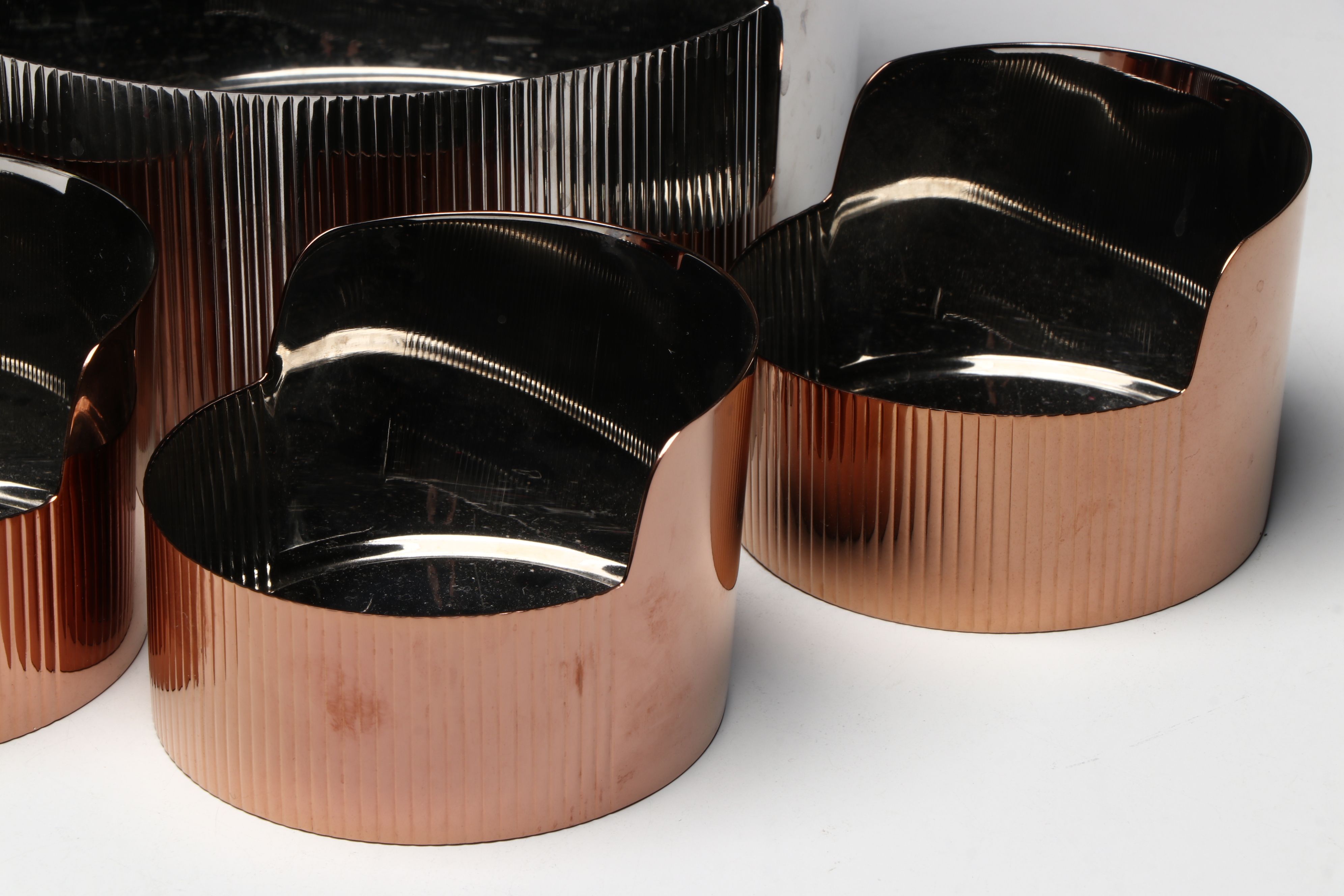 Georg Jensen Stainless Steel Snack Bowl Set with Flatware