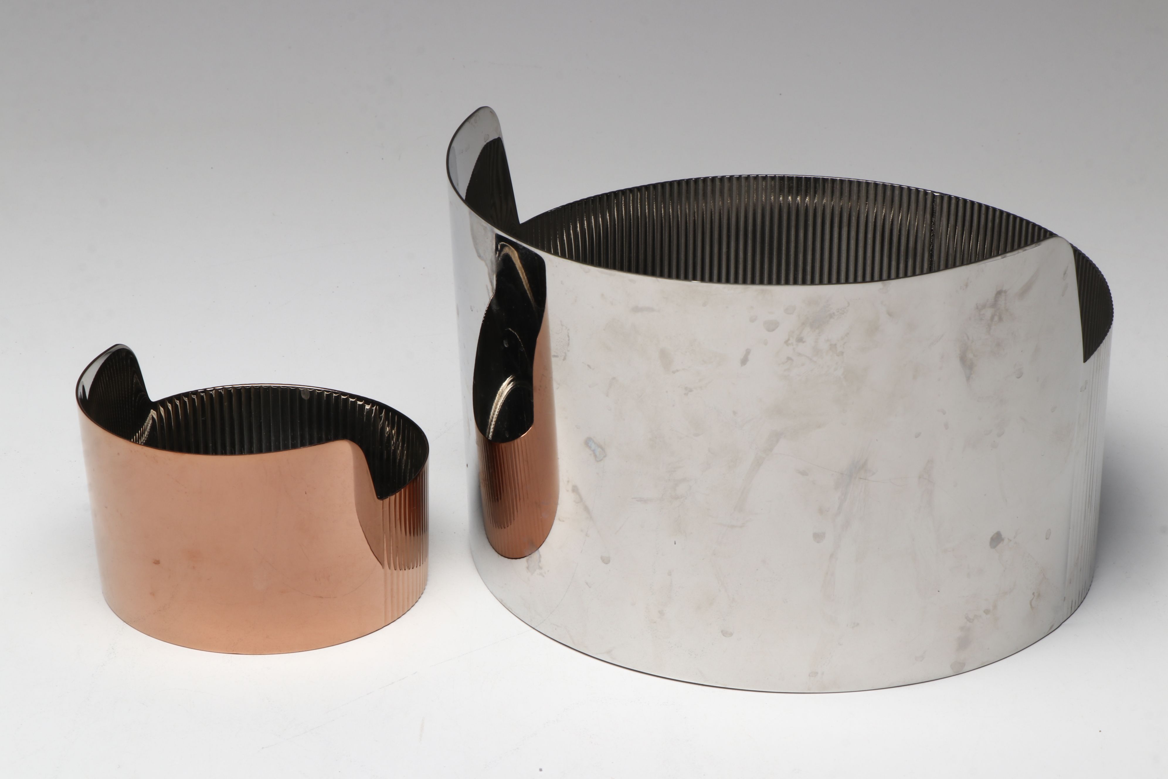 Georg Jensen Stainless Steel Snack Bowl Set with Flatware