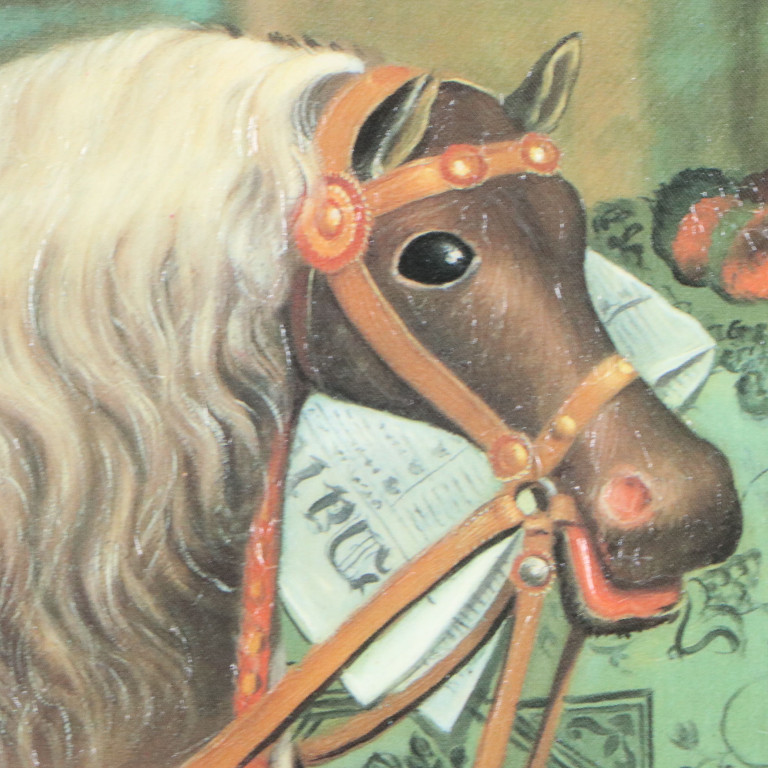 Pair of Reproduction Early American Paintings of Children, 20th or 21st Century