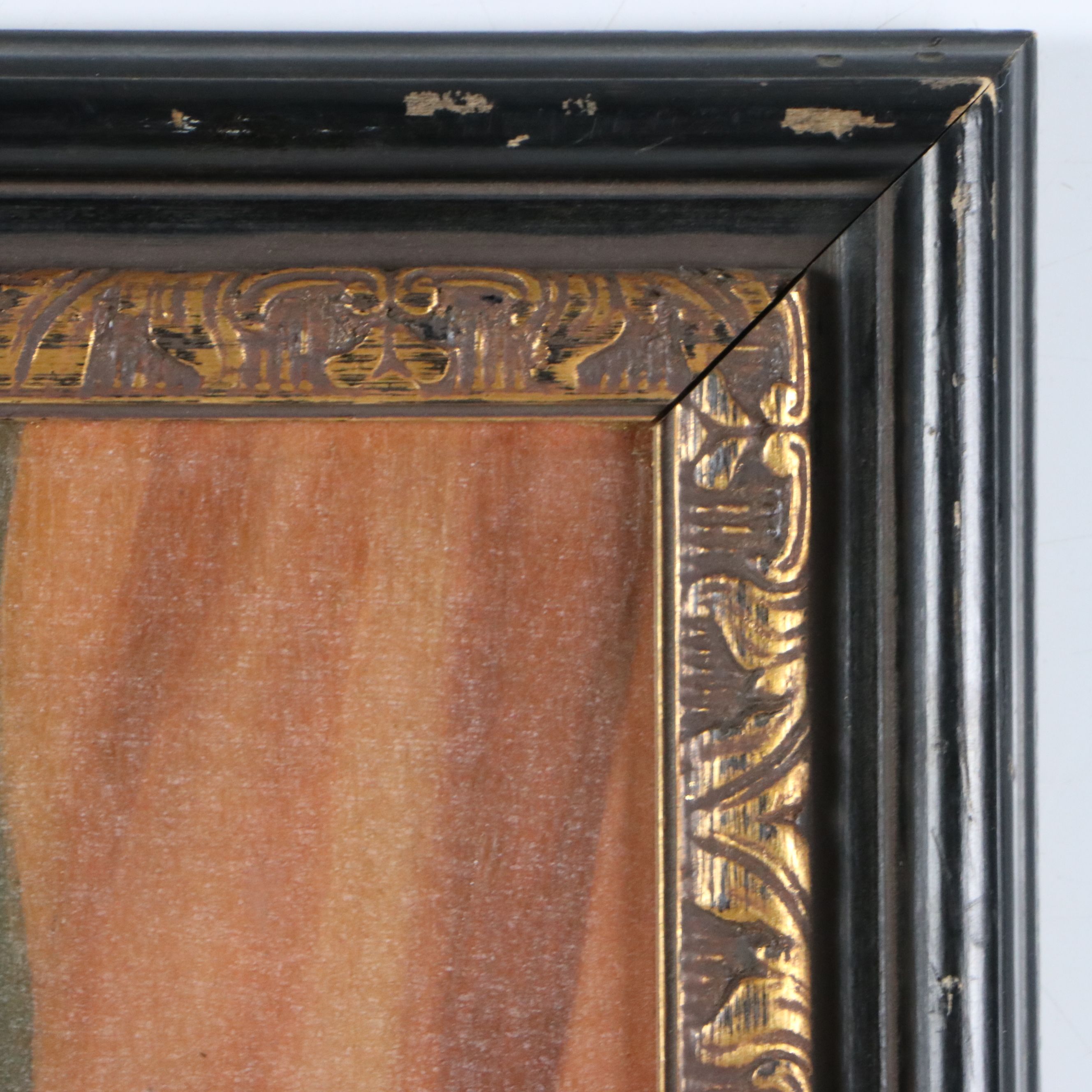 Pair of Reproduction Early American Paintings of Children, 20th or 21st Century