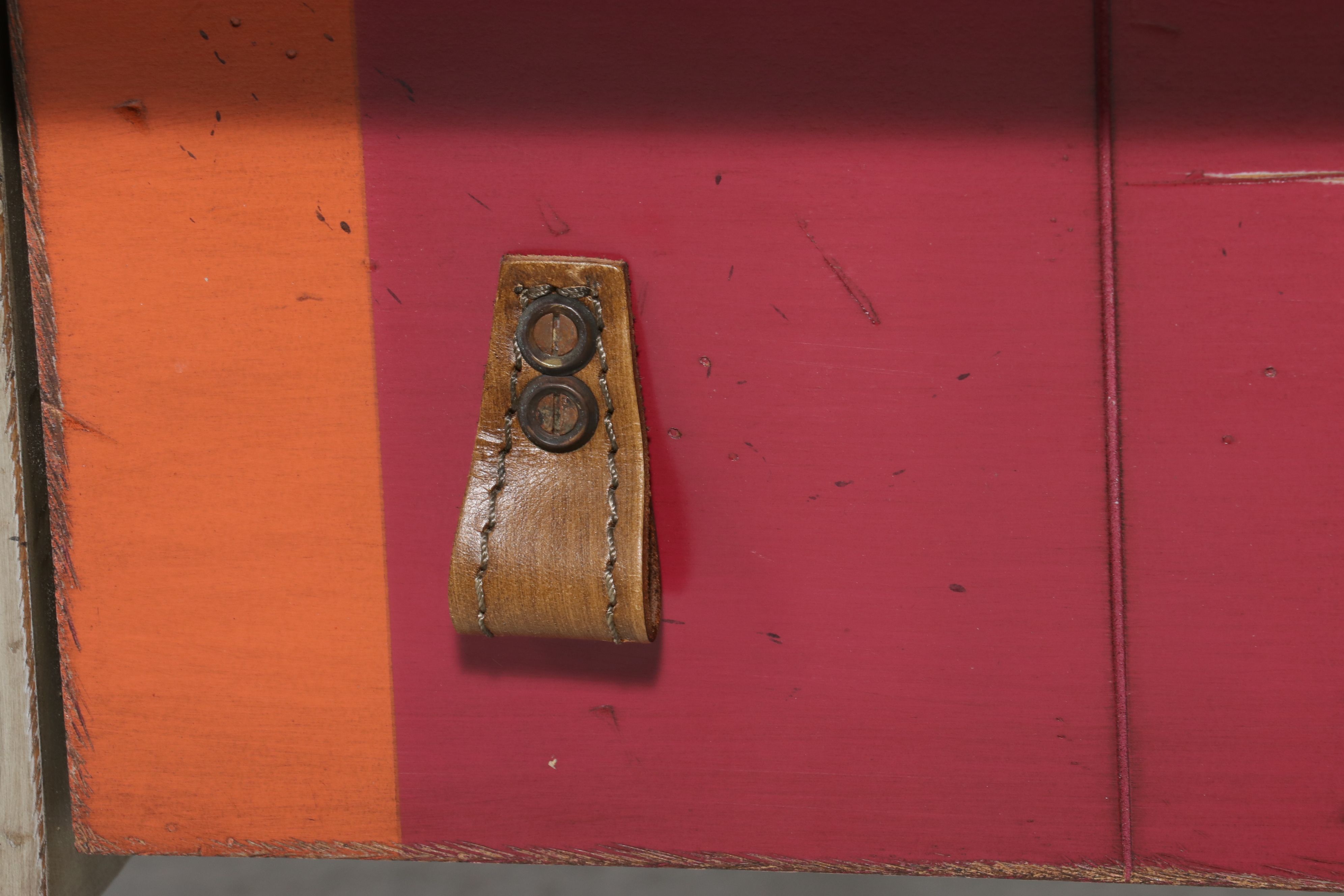 Contemporary Louis XVI Style Polychrome Striped Coffee Table, Late 20th Century