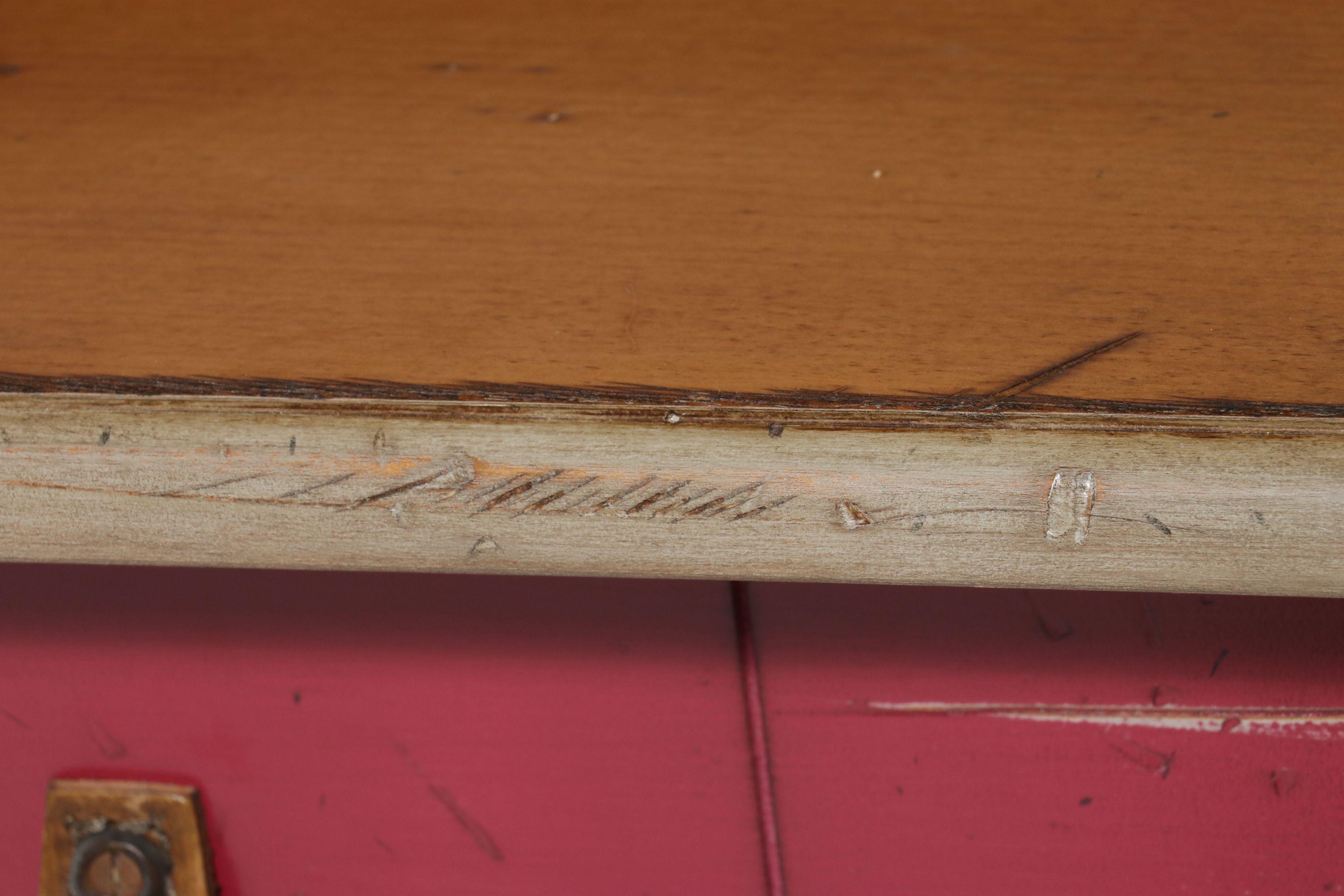 Contemporary Louis XVI Style Polychrome Striped Coffee Table, Late 20th Century