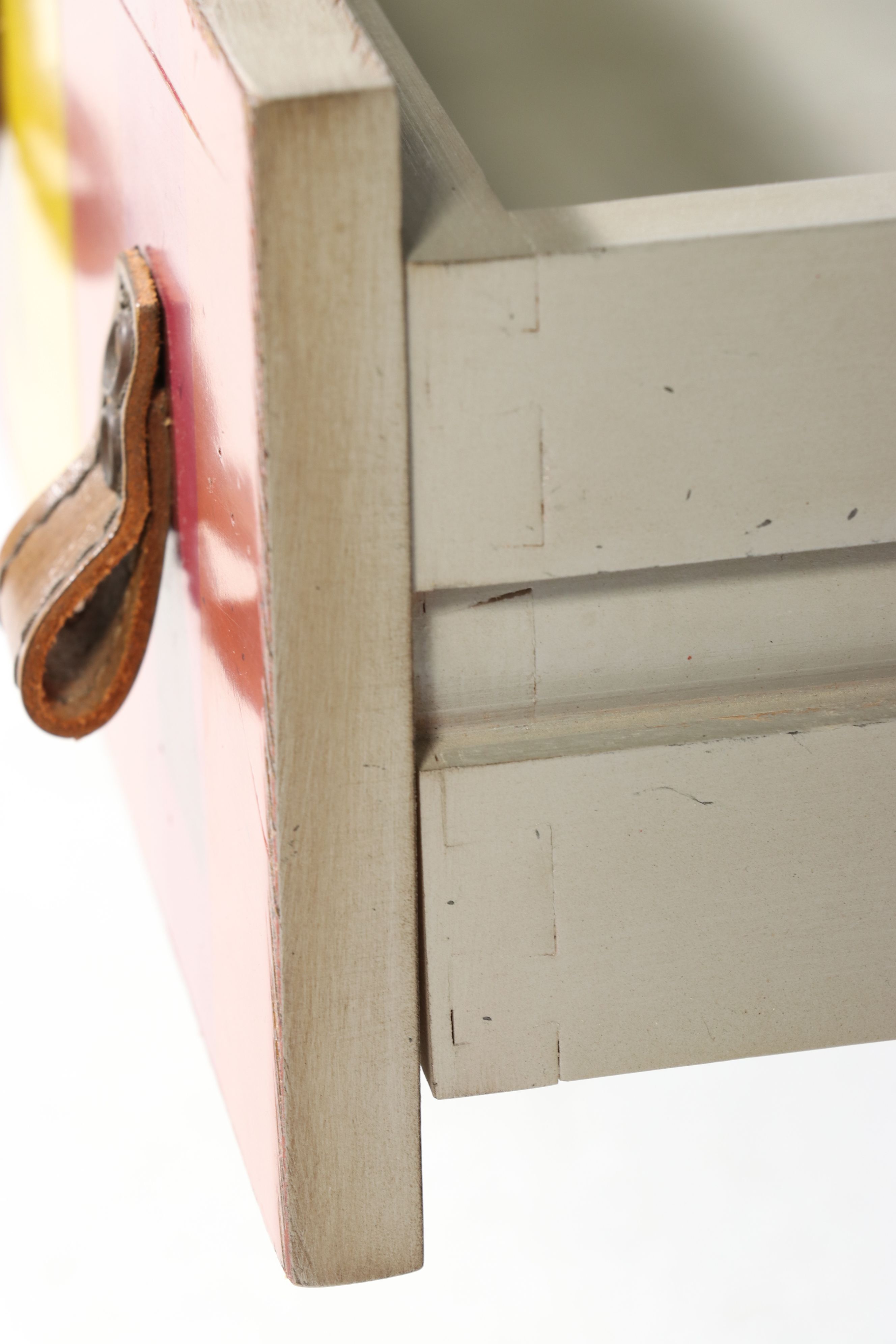Contemporary Louis XVI Style Polychrome Striped Coffee Table, Late 20th Century
