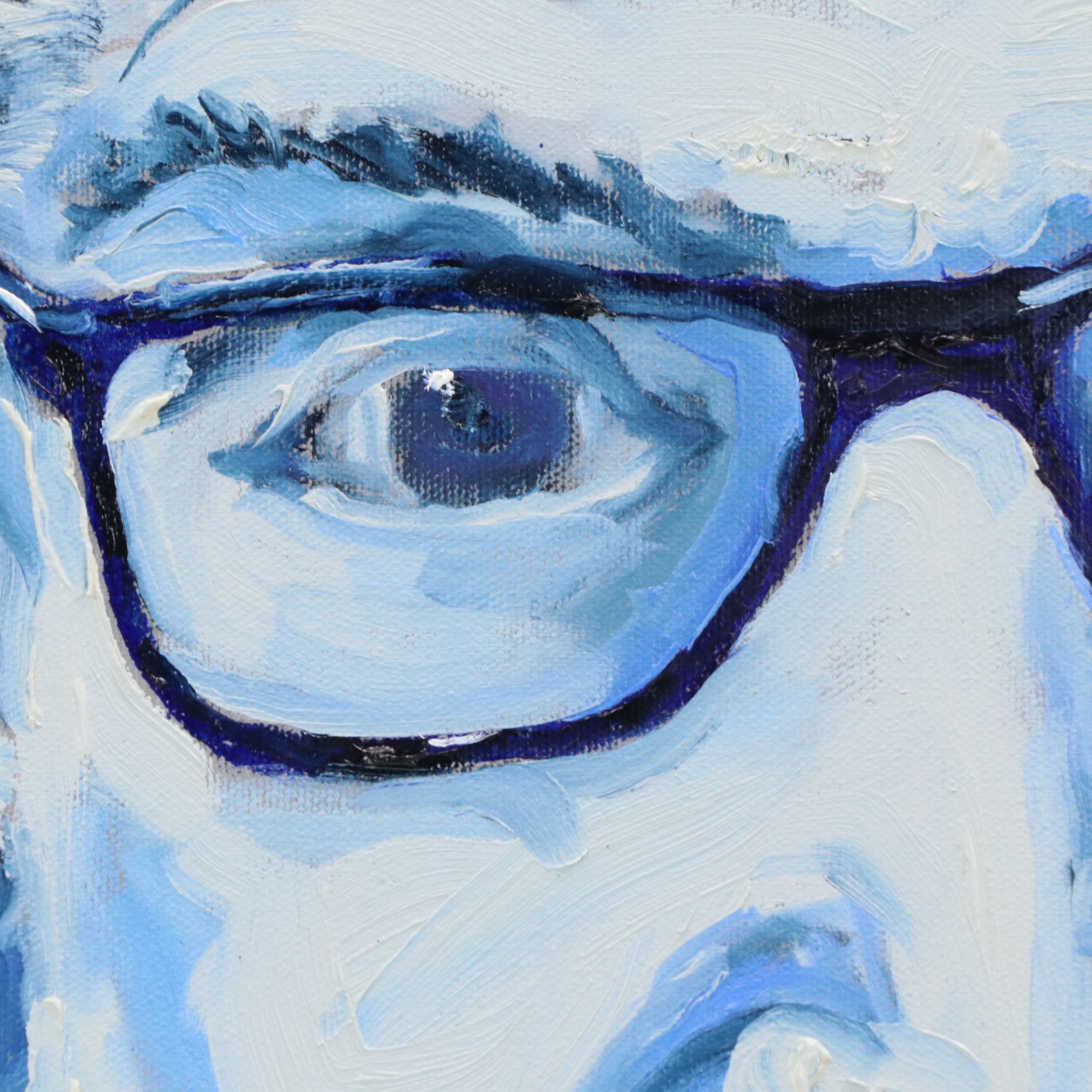 Phil Oblinger Acrylic Portrait Painting "Ruth Bader Ginsburg"