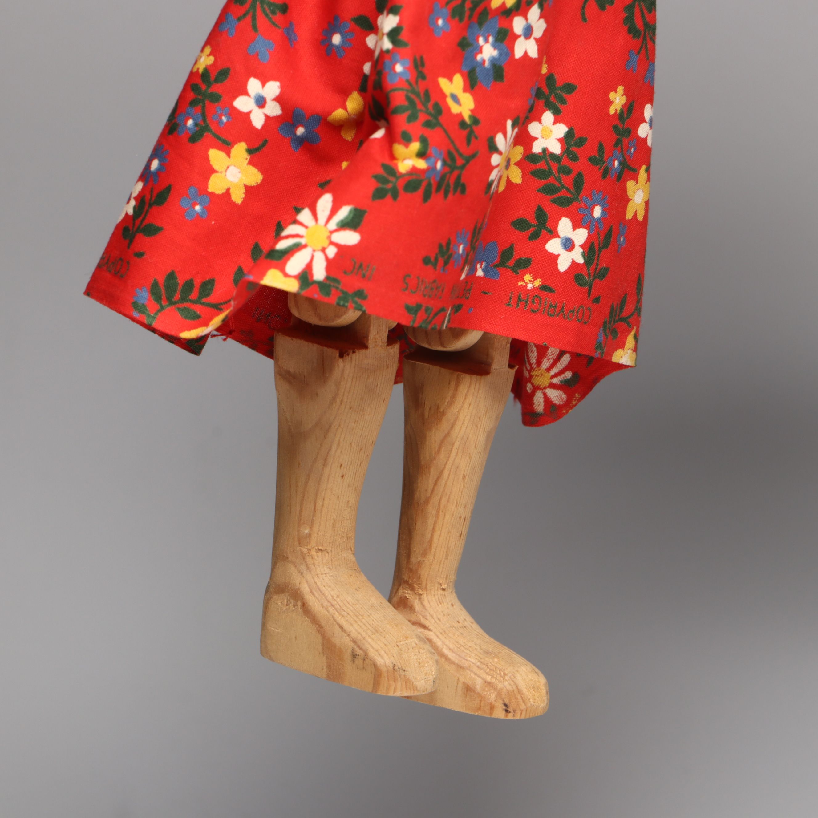 Hazelle's Clown Plastic Marionette with Other Vintage Handmade Wood Marionette