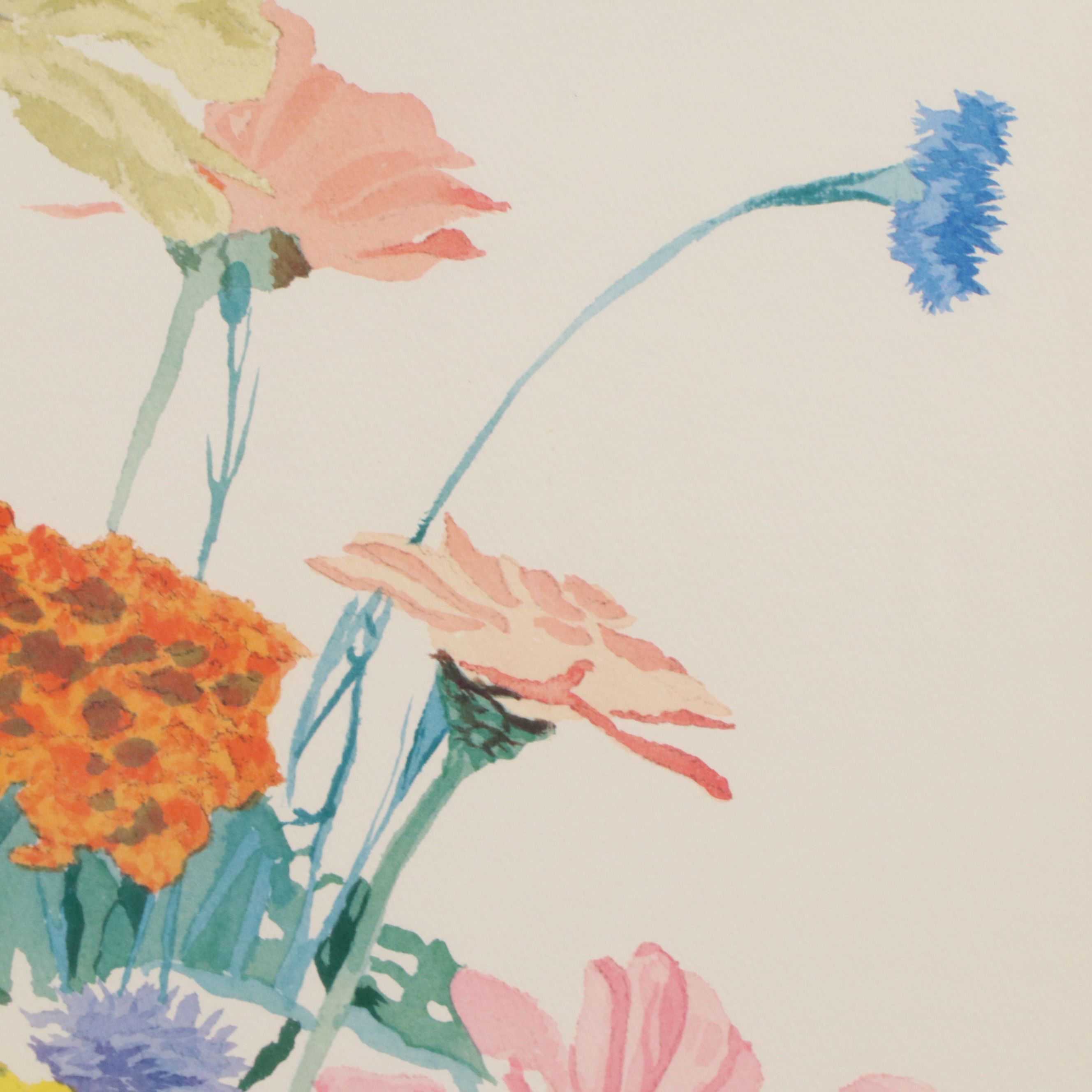 After Arthur Cady Offset Lithograph "The Country Bouquet"