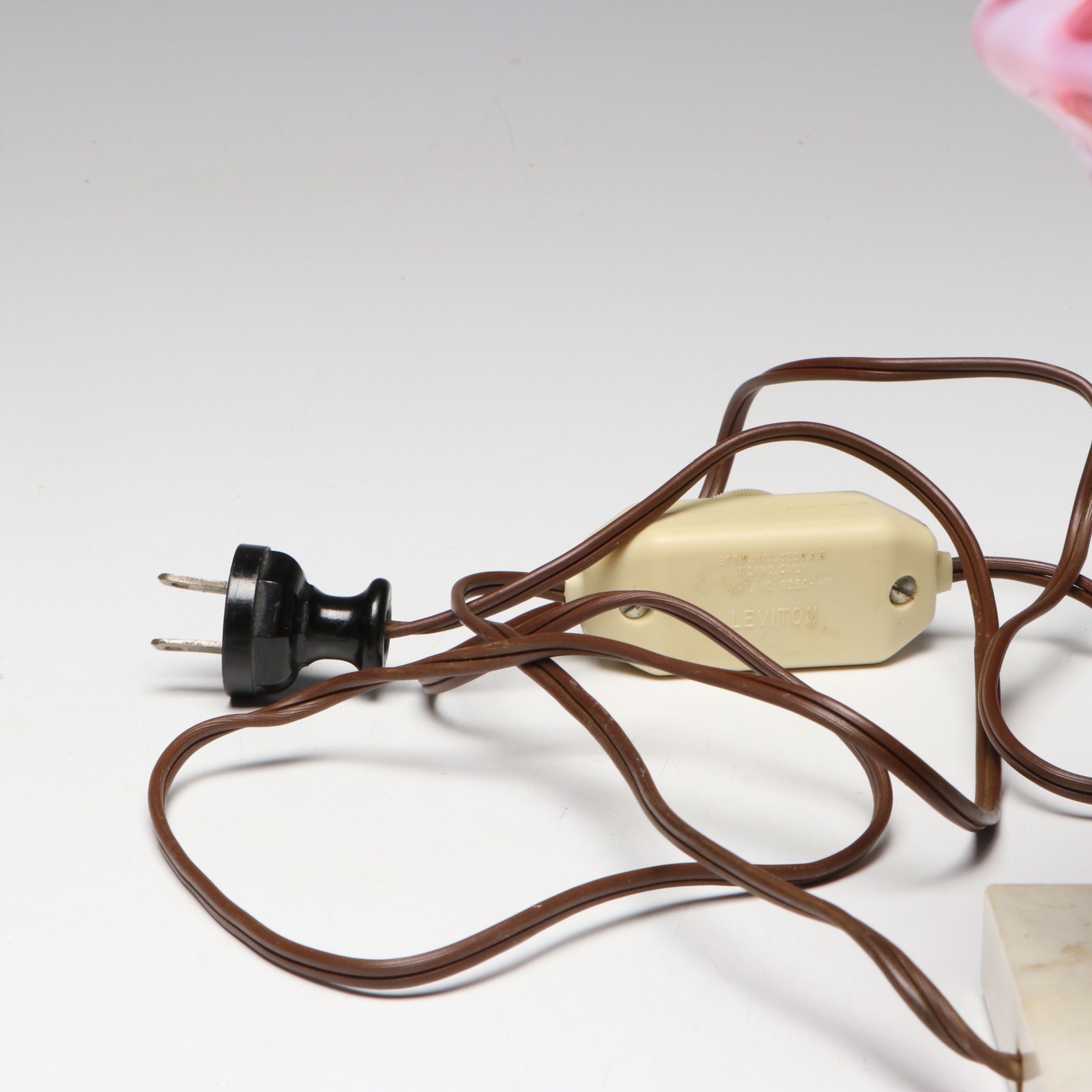 Fenton "Coin Dot Cranberry" Vase and Table Lamp with More Fenton Glassware