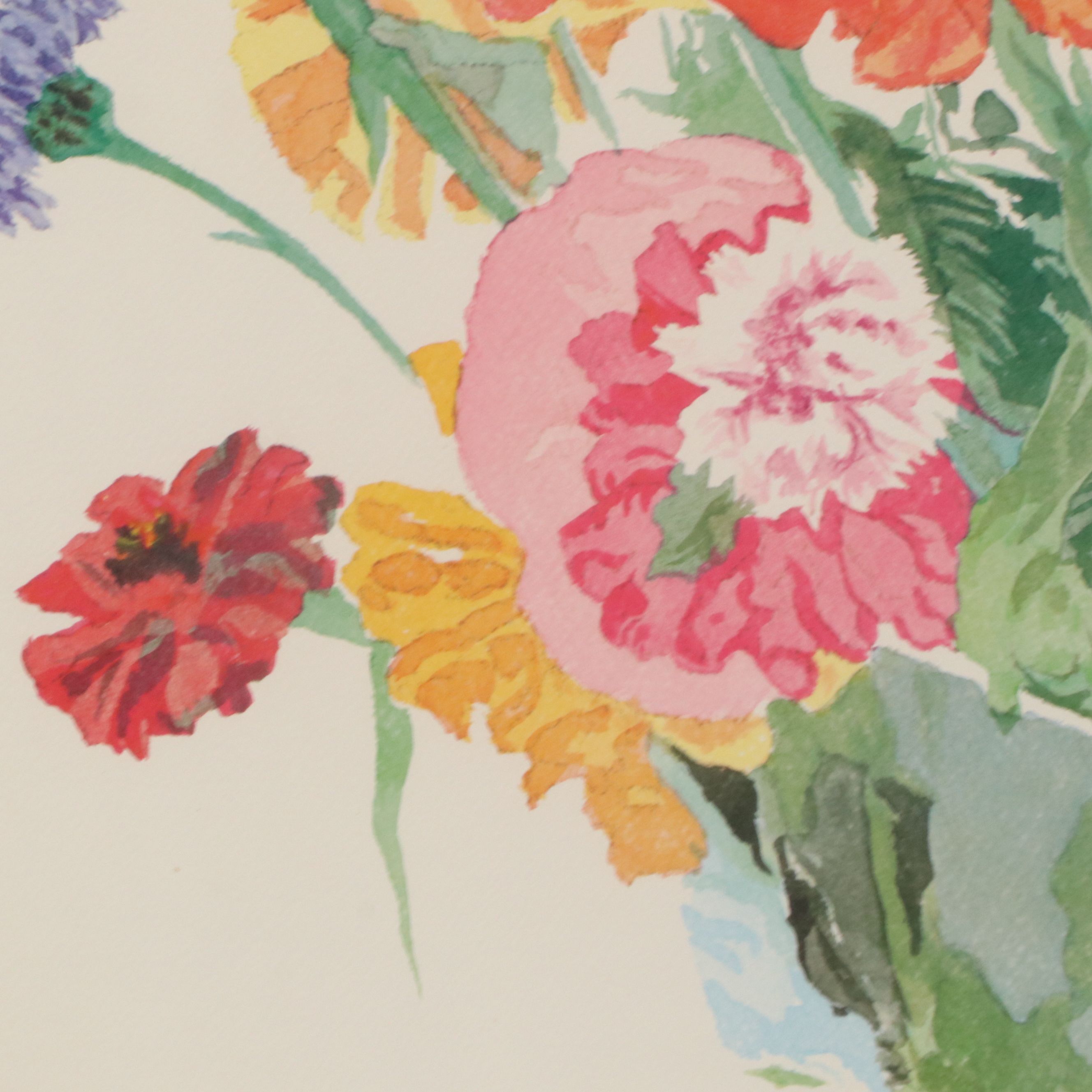 After Arthur Cady Offset Lithograph "The Country Bouquet"