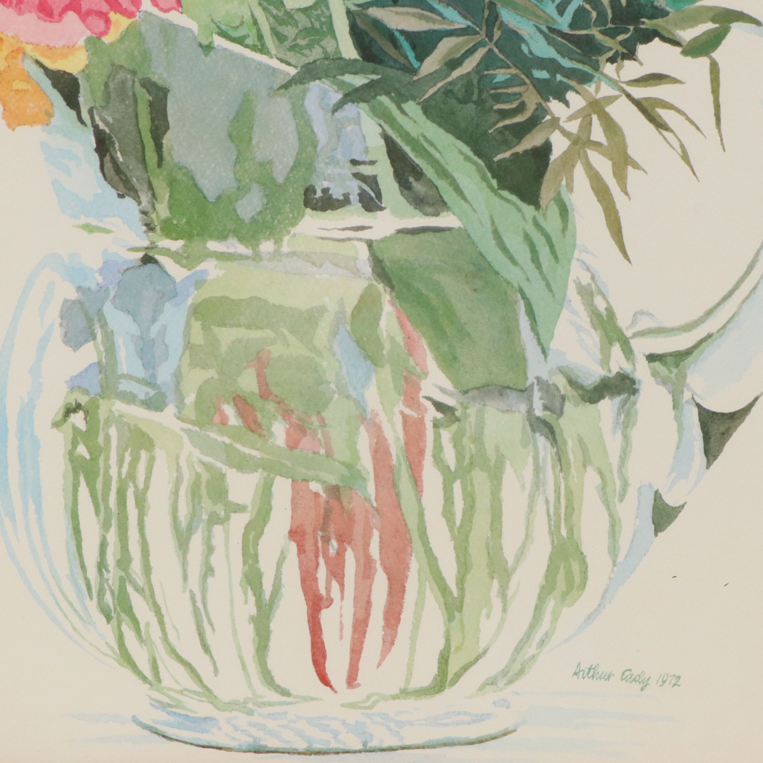 After Arthur Cady Offset Lithograph "The Country Bouquet"