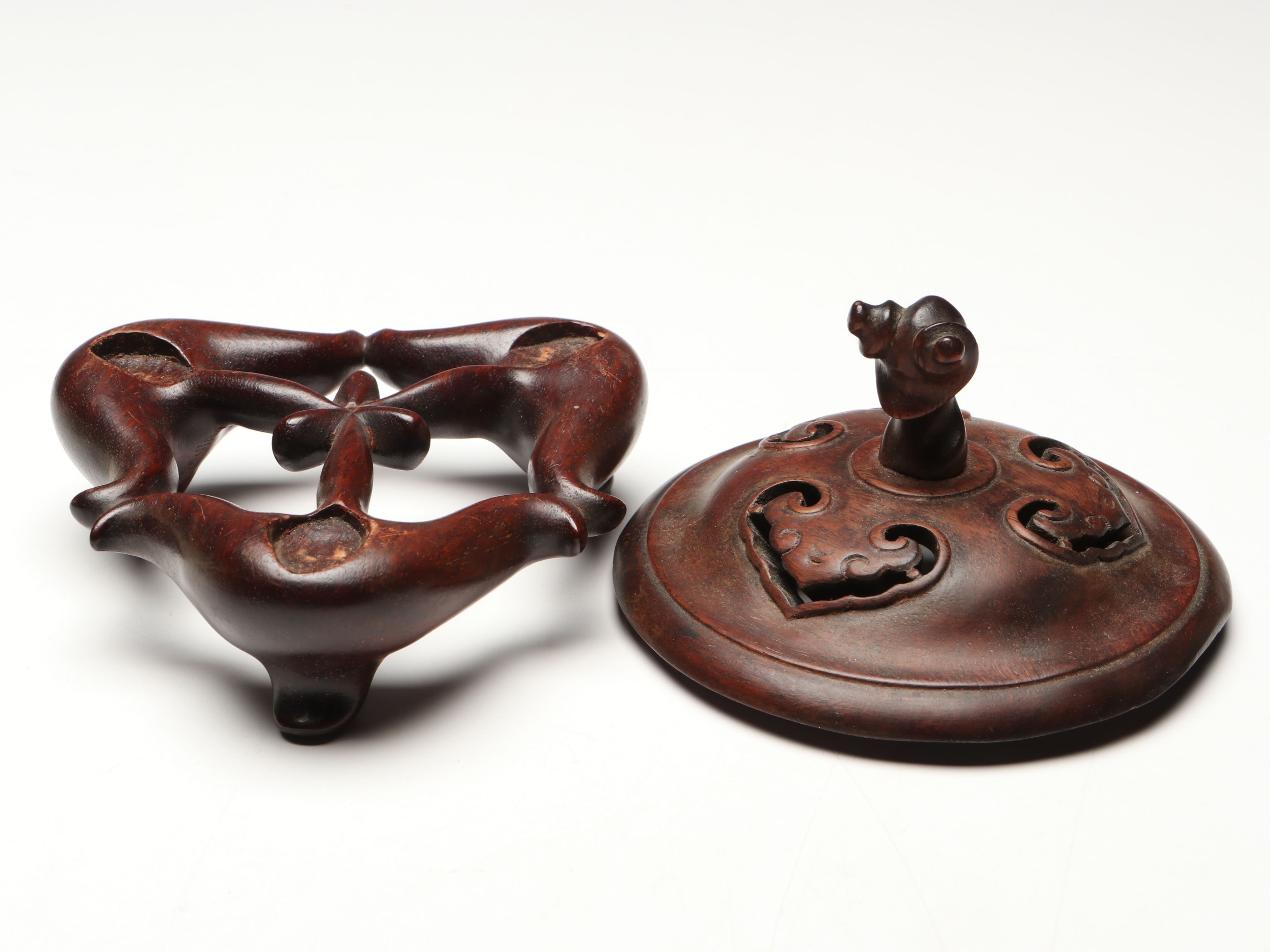 East Asian Celadon Glaze Porcelain Ginger Jar with Other Ceramic Table Décor