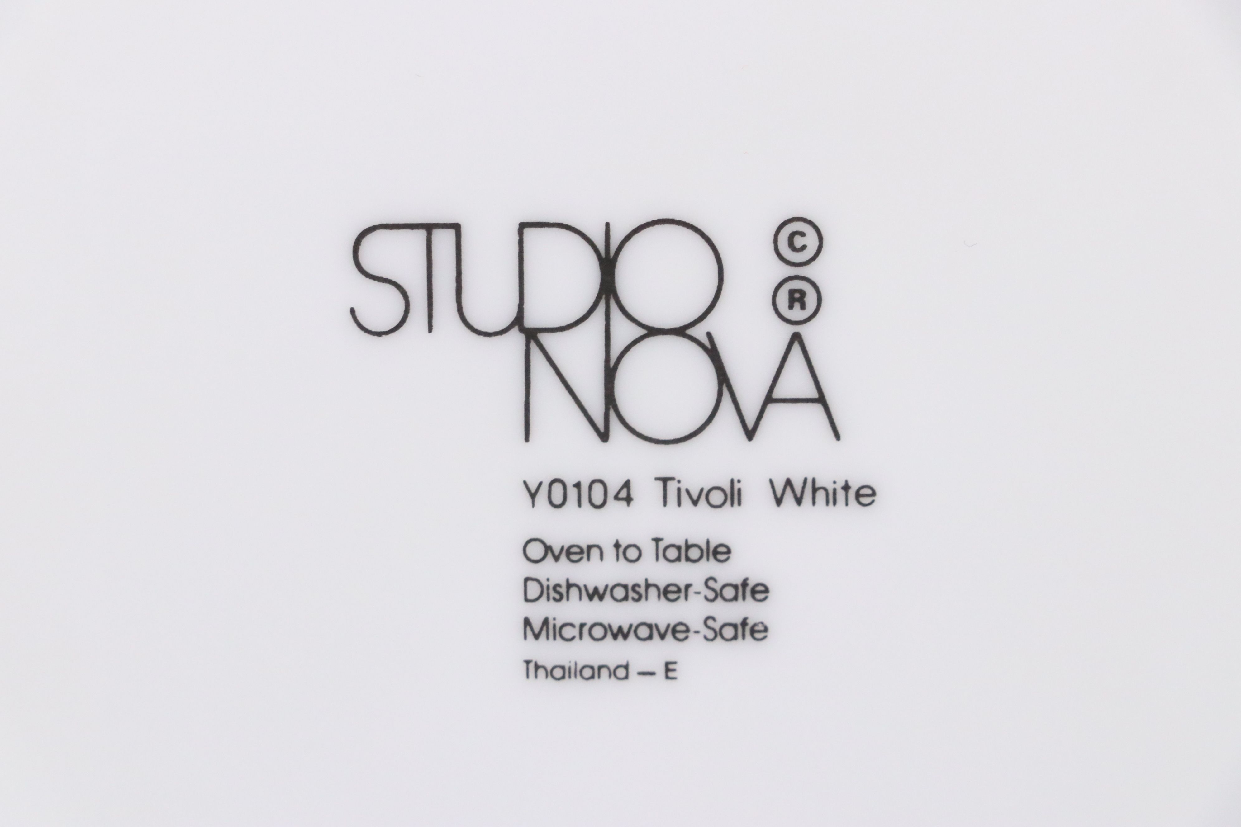 Studio Nova "Tivoli White" Dinnerware