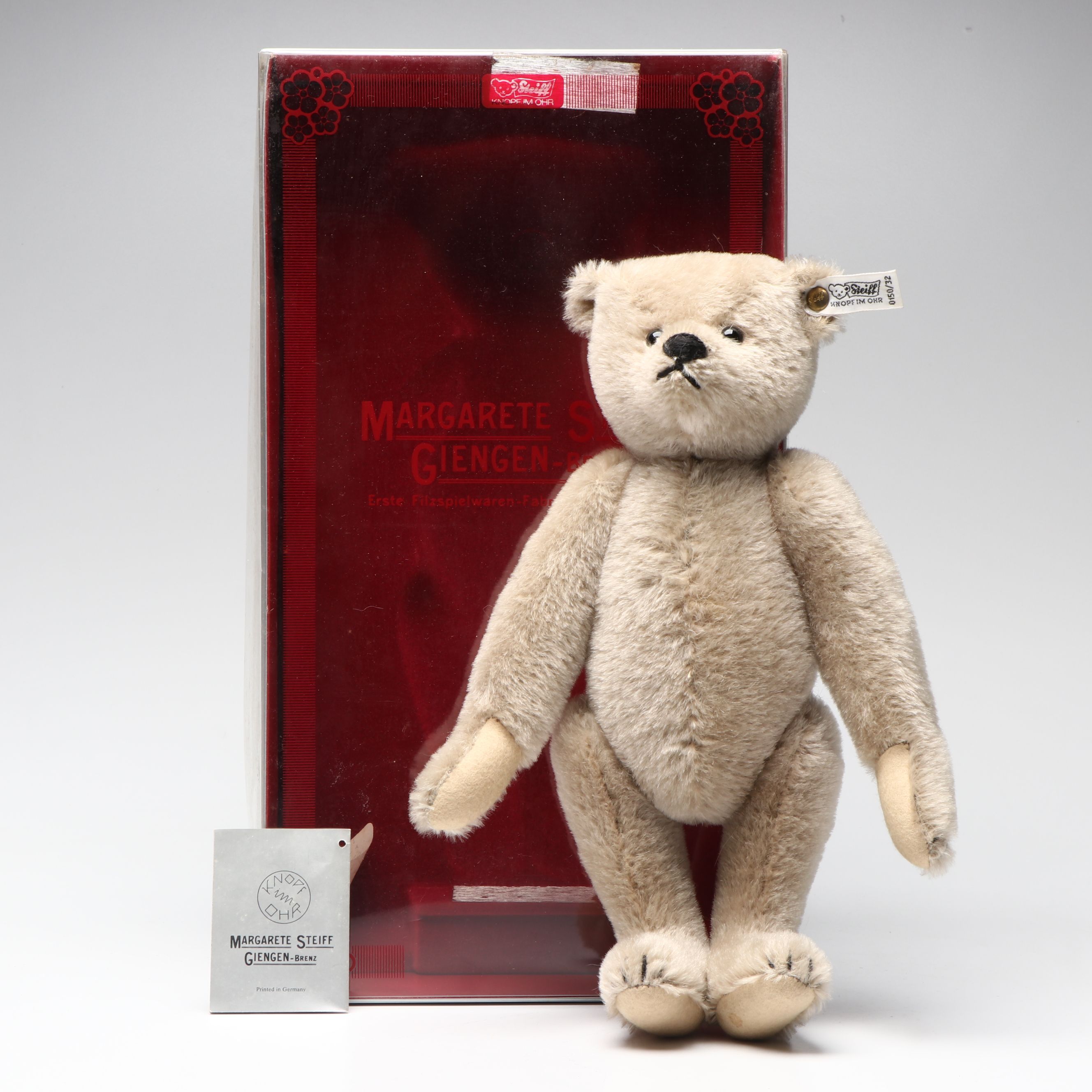 Margarete Steiff Mohair Jointed Teddy Bear in Box
