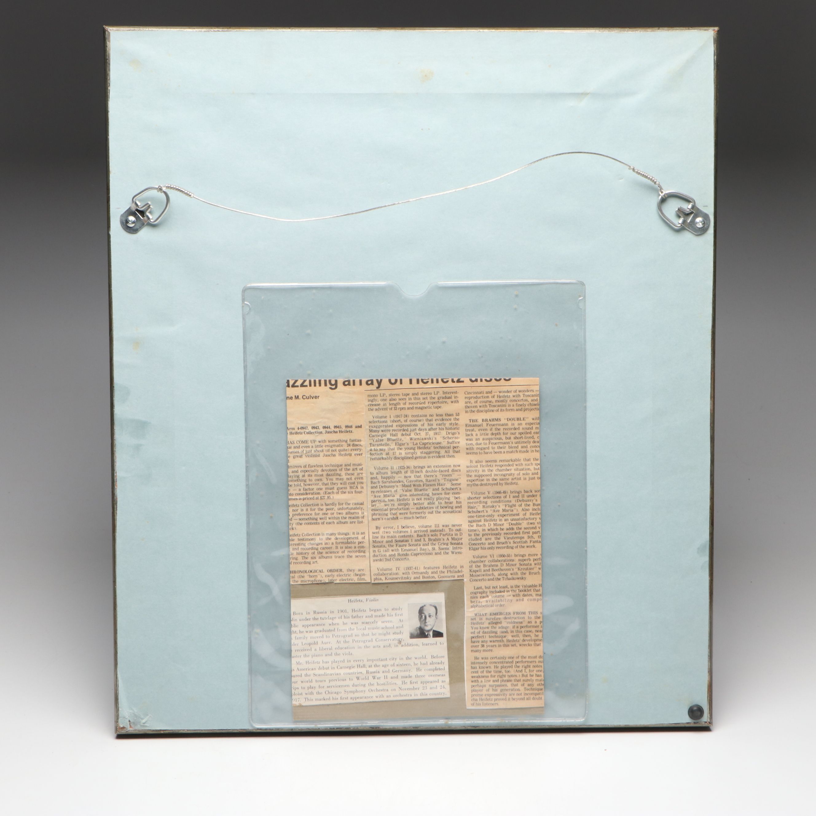 Jascha Heifetz Signed Photograph, 1955