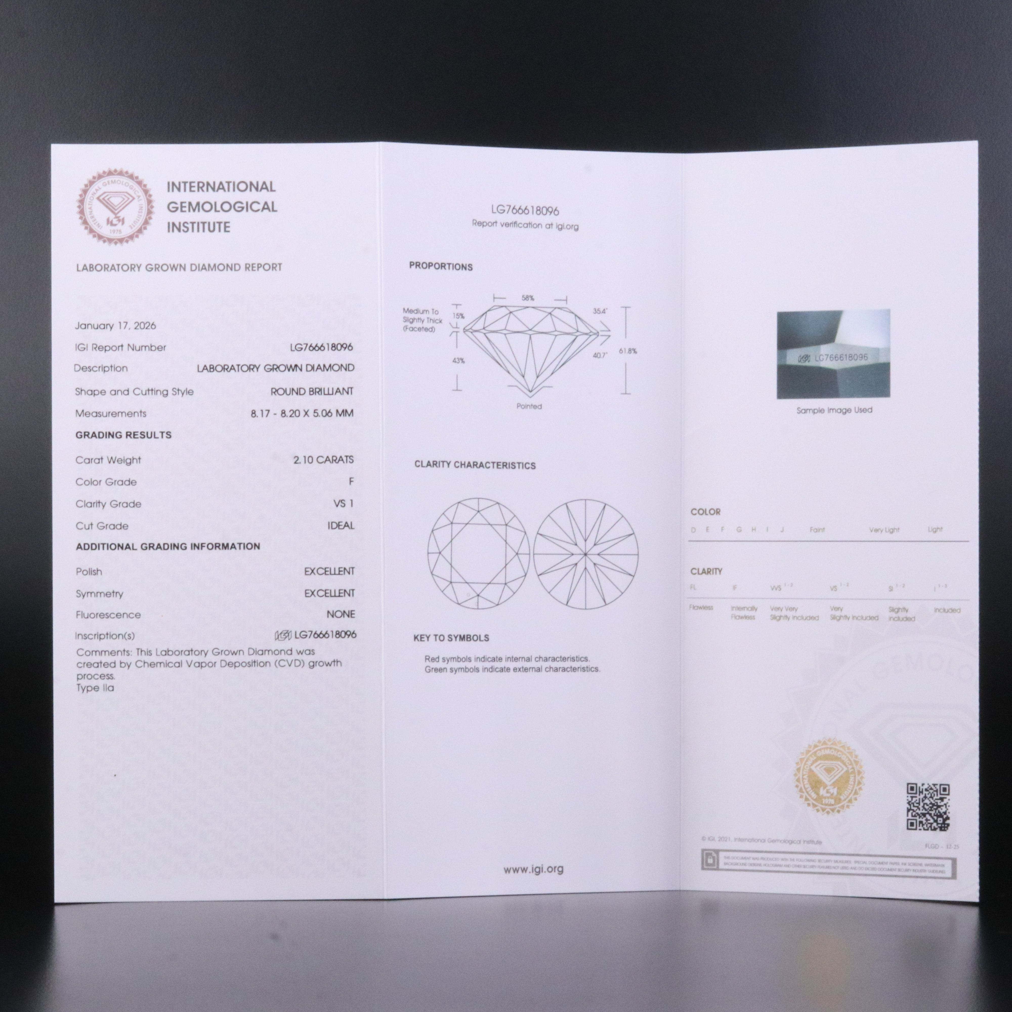 Loose 4.20 CTW Lab Grown Diamond Pair with IGI Reports