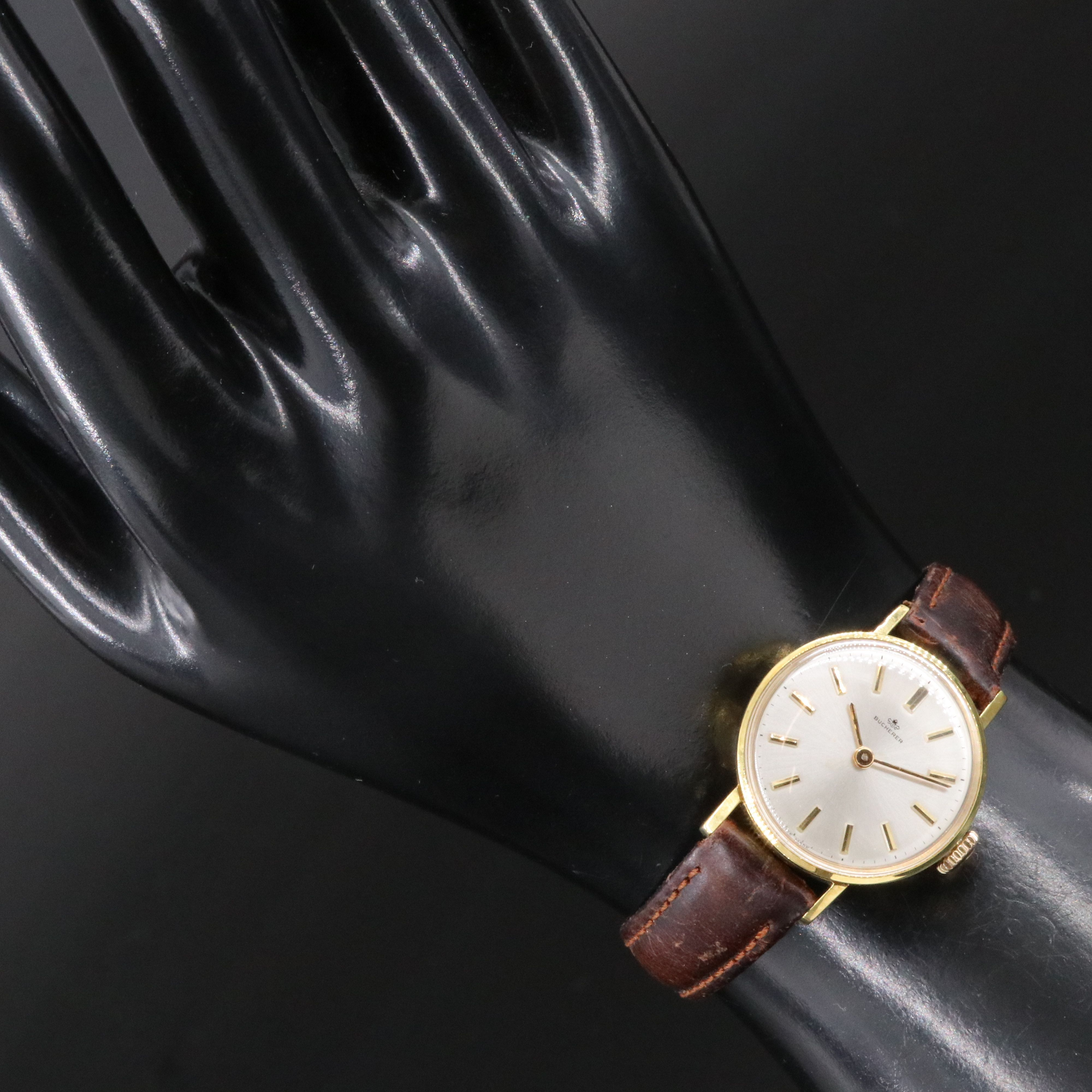 Bucherer Gold-Plated and Stainless Steel Swiss Mechanical Dress Watch