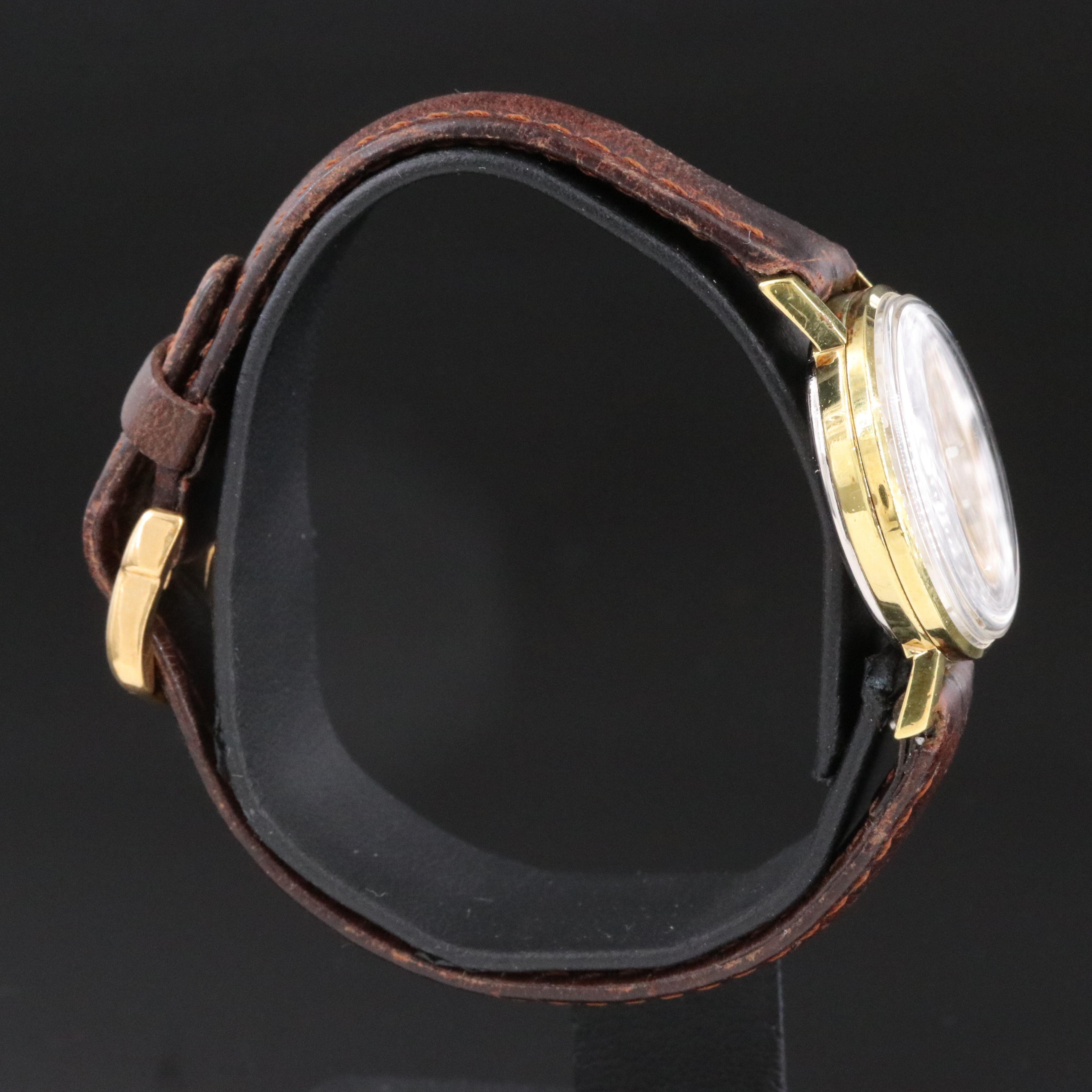 Bucherer Gold-Plated and Stainless Steel Swiss Mechanical Dress Watch