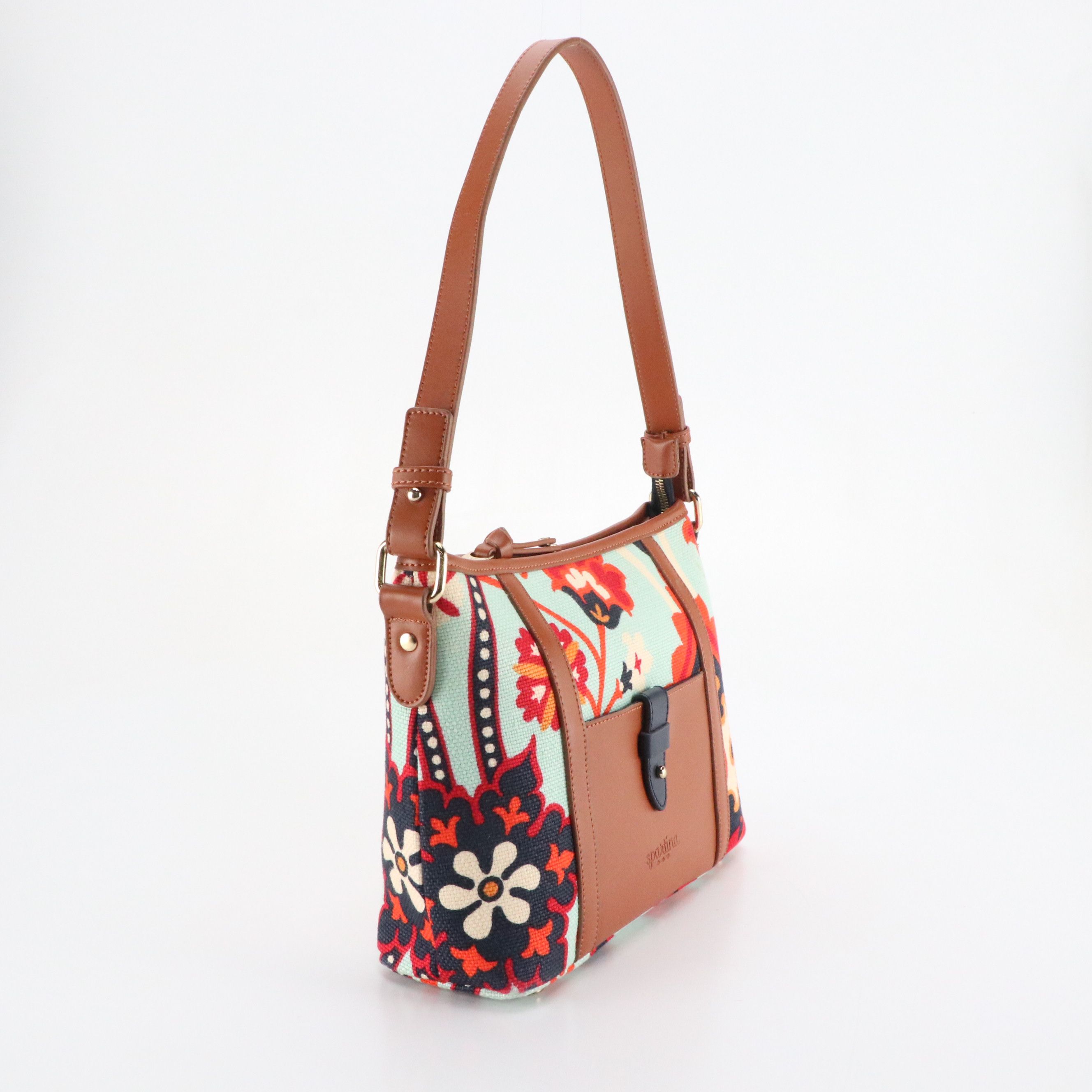 Spartina 449 Canvas Shoulder Bag, Other Paper Wallet, Frida Kahlo Iron-On Patch
