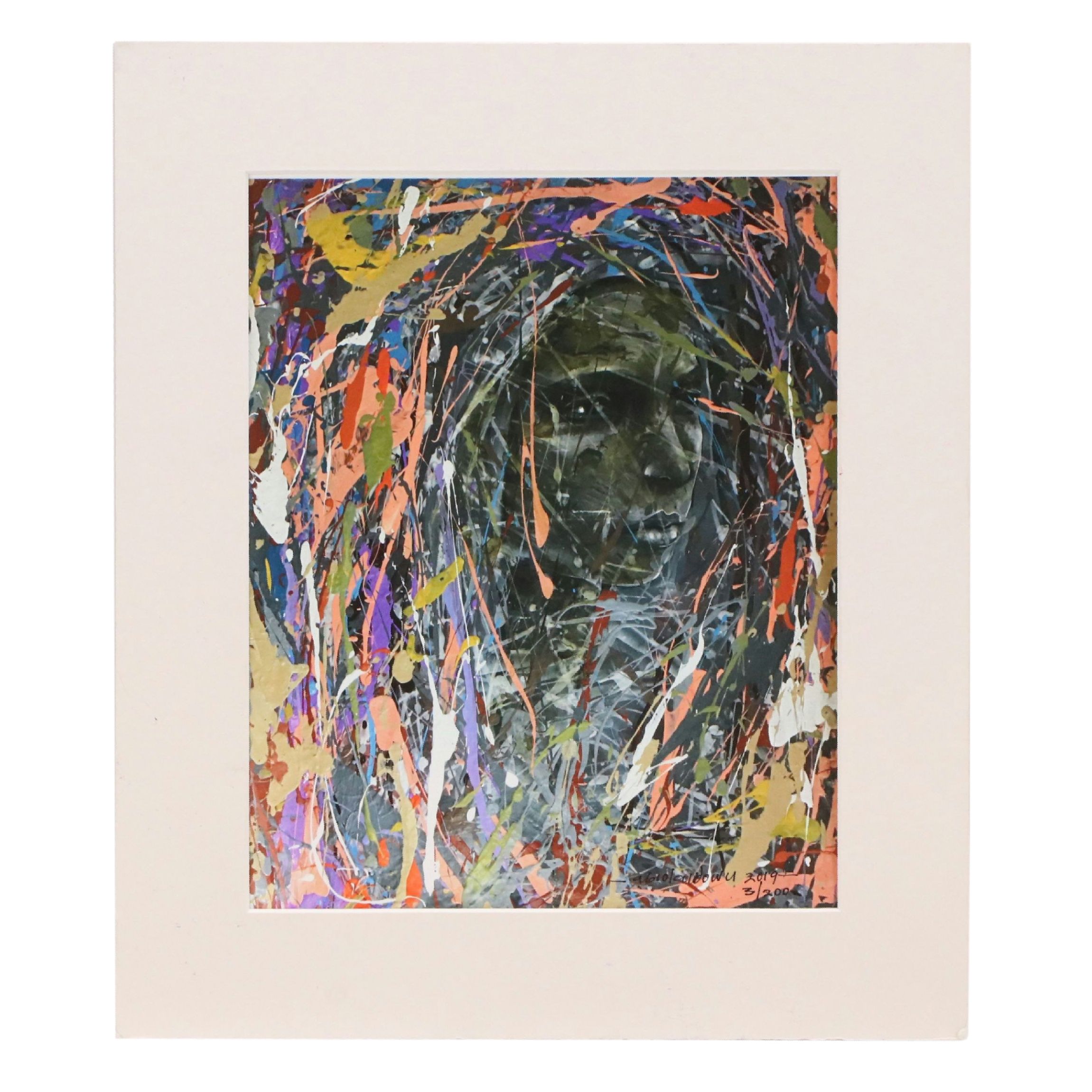 Abiola Idowu Mixed Print Portraits "Joy" and More, 2023