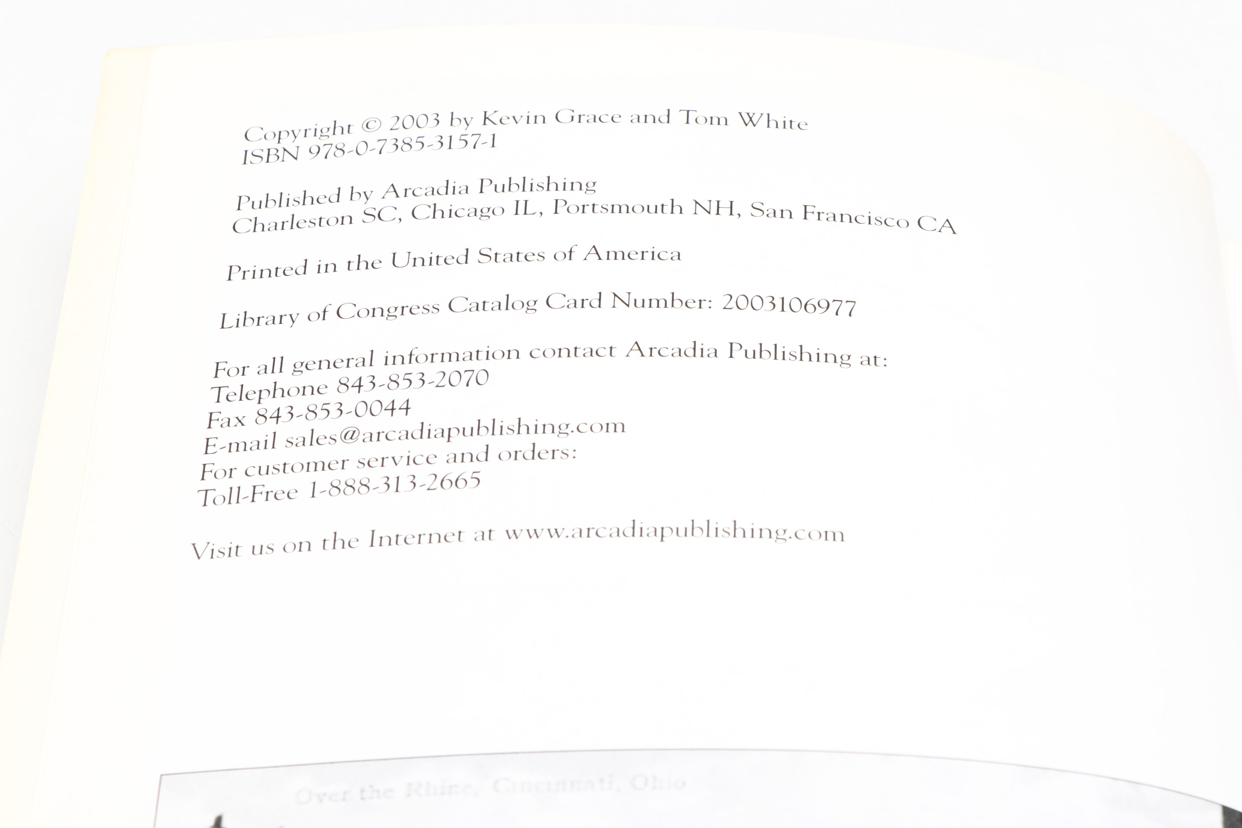 "Cincinnati: A Pictorial History," "Cincinnati's Over-the-Rhine," and More Books