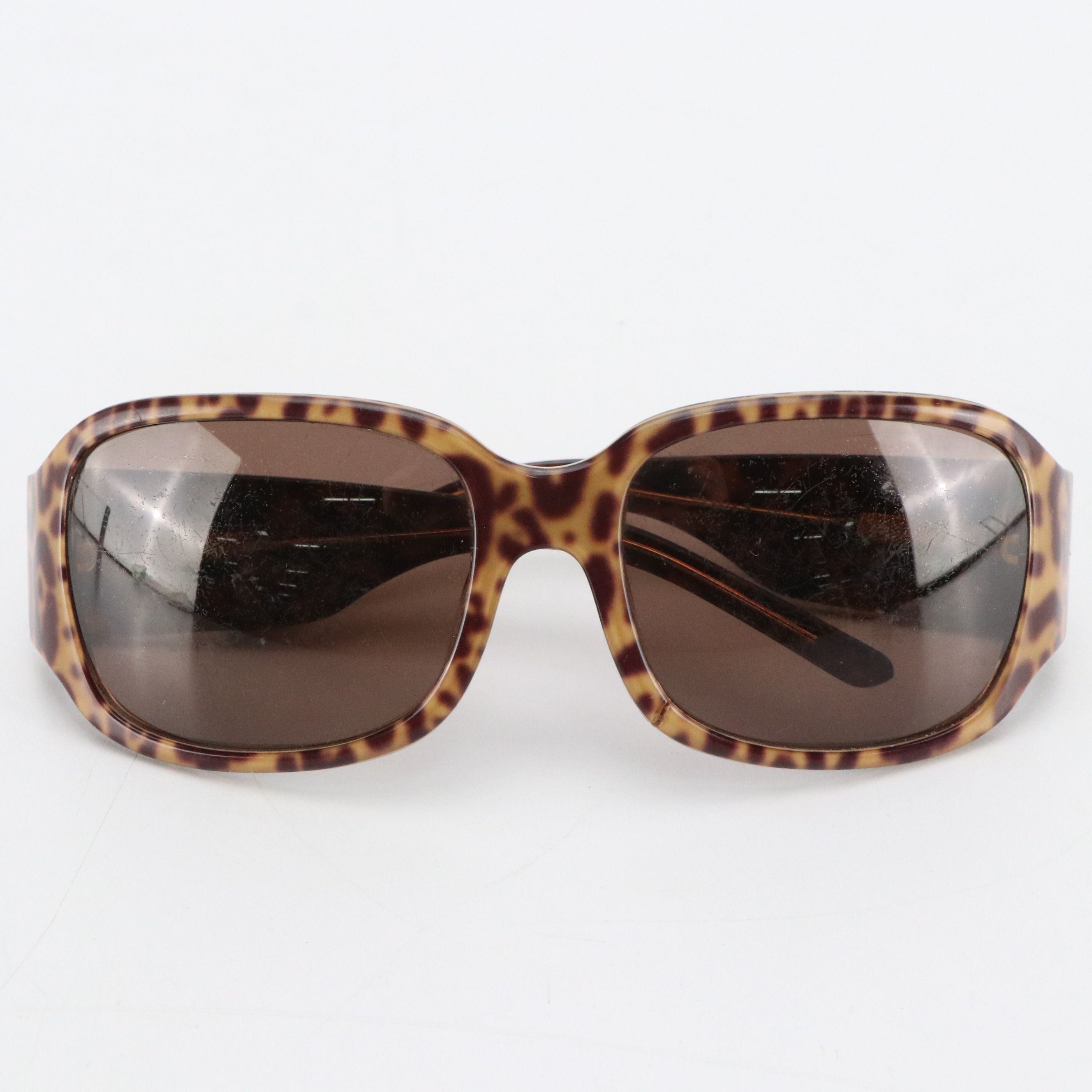 Dolce & Gabbana 6038 Crystal Leopard Print Sunglasses