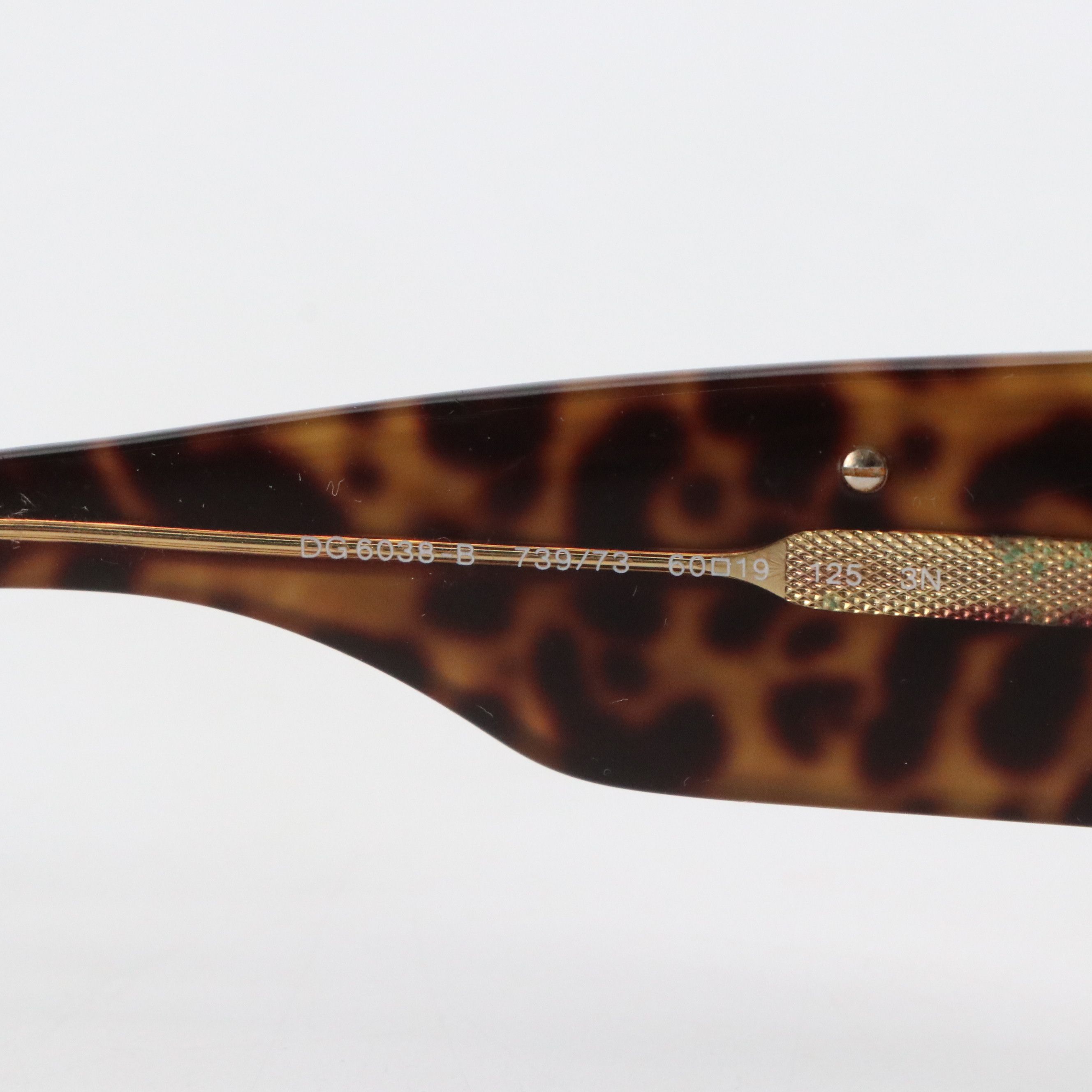 Dolce & Gabbana 6038 Crystal Leopard Print Sunglasses