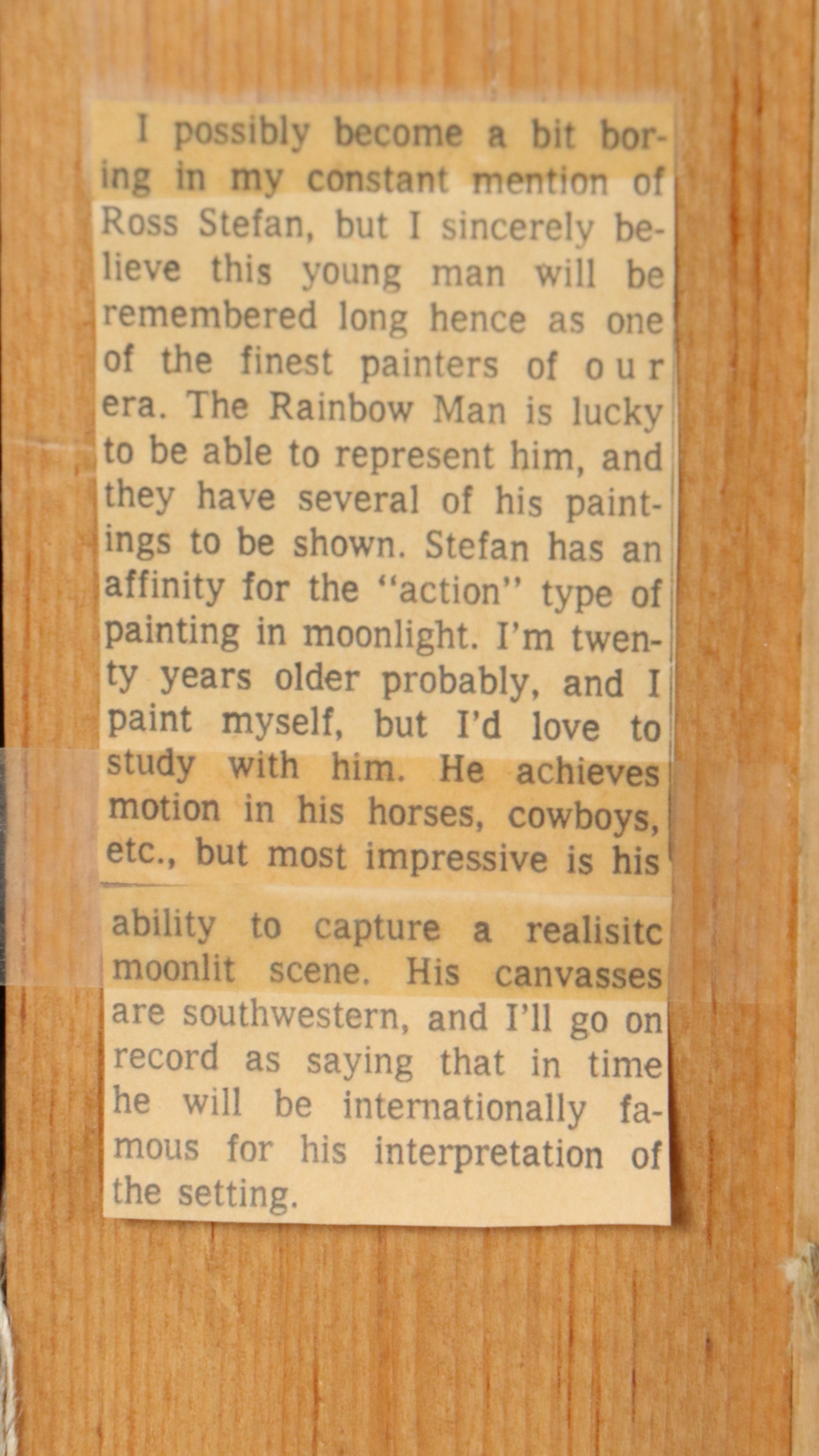 Ross Stefan Portrait Oil Paintings "Taos Girl & Boy"