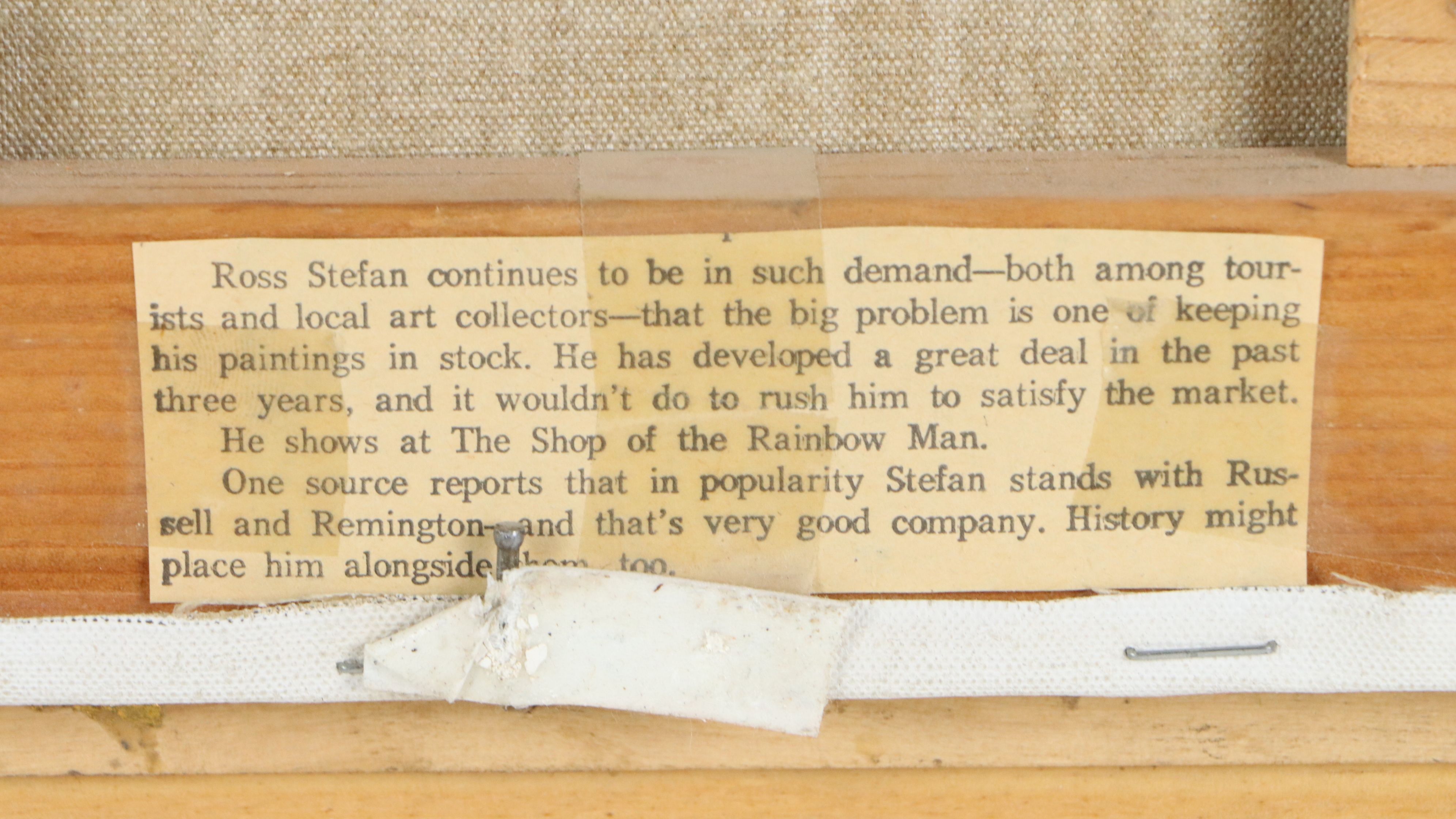 Ross Stefan Portrait Oil Paintings "Taos Girl & Boy"