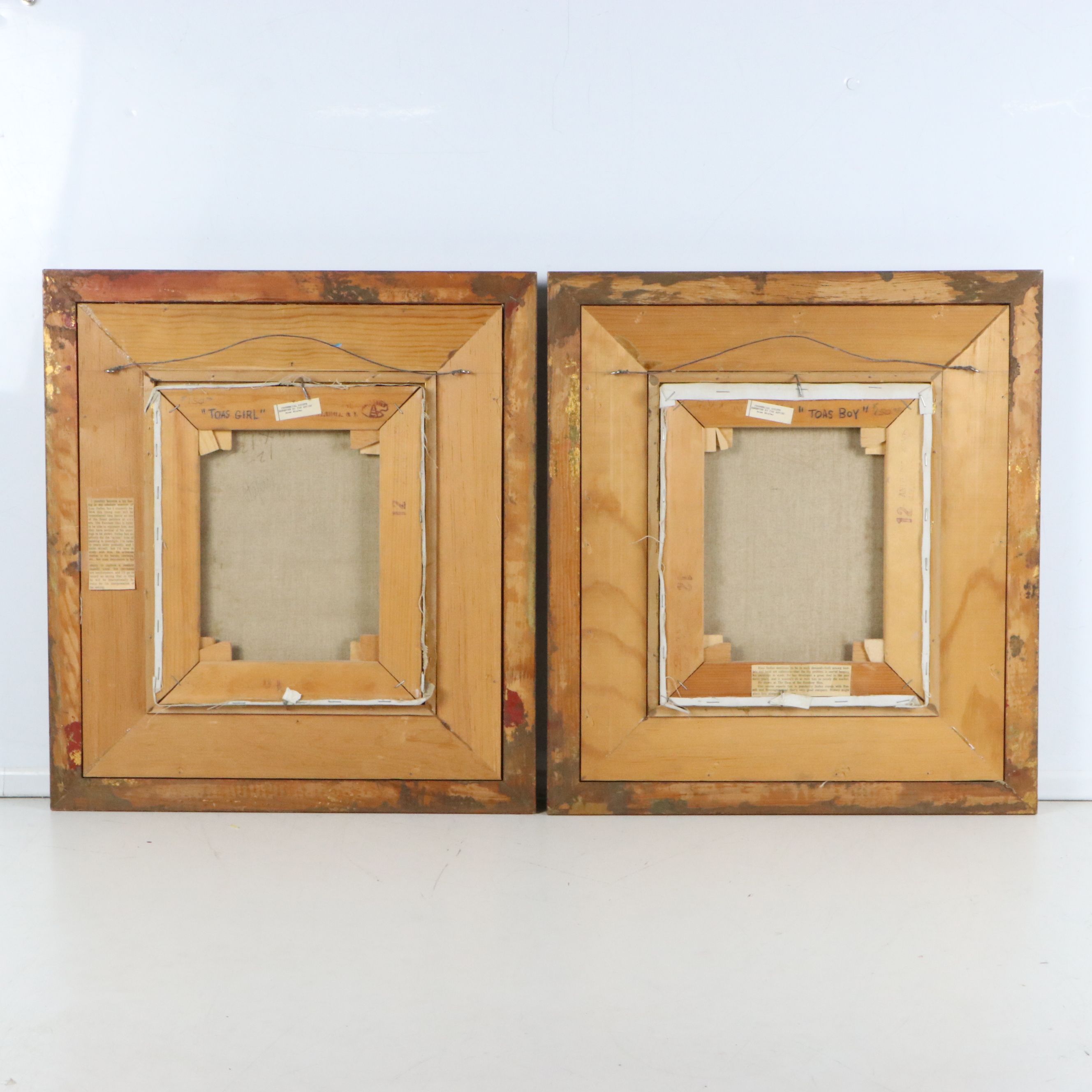 Ross Stefan Portrait Oil Paintings "Taos Girl & Boy"