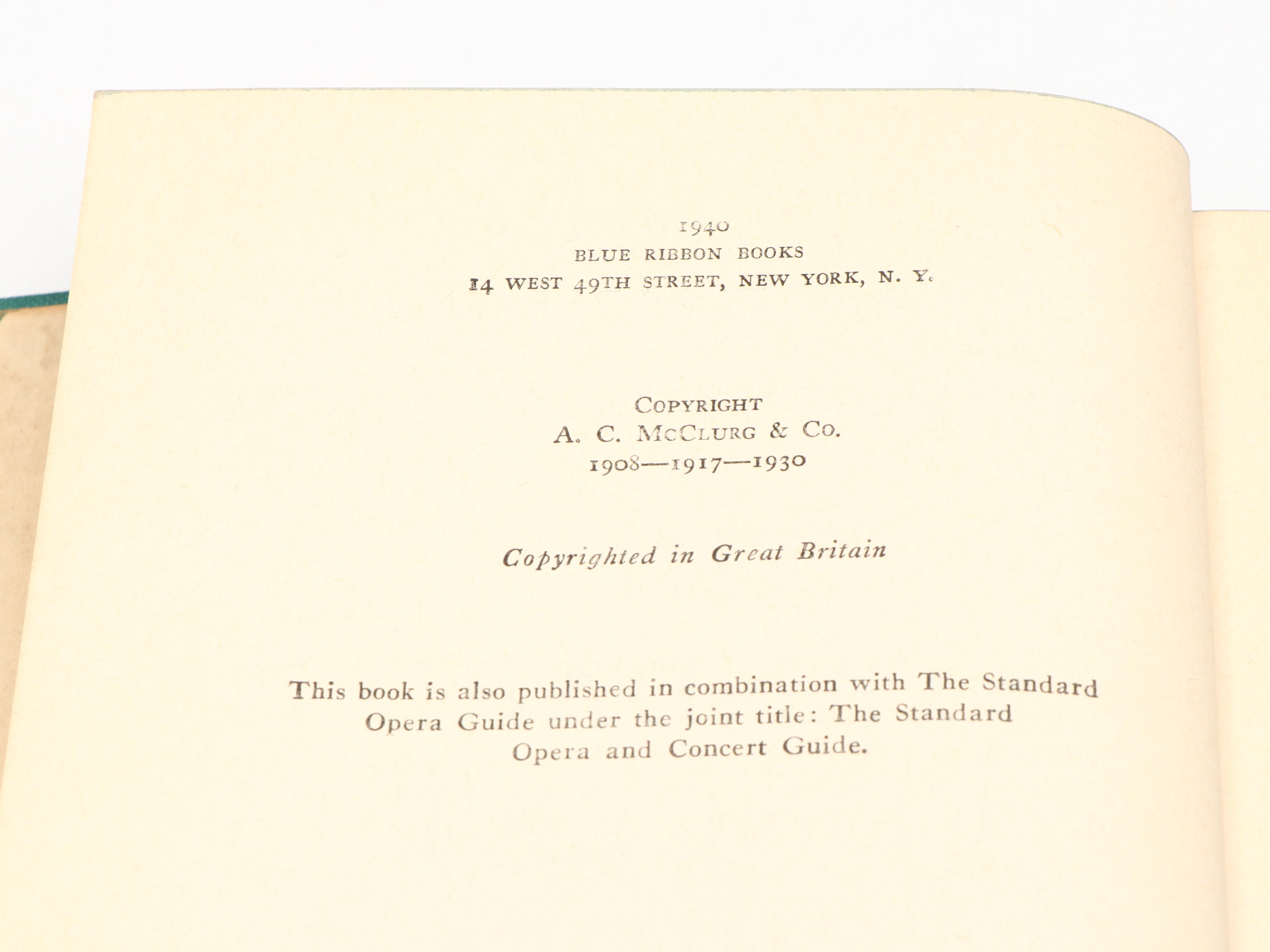 "The Standard Opera Guide," "The Concert Companion," and More Music Books