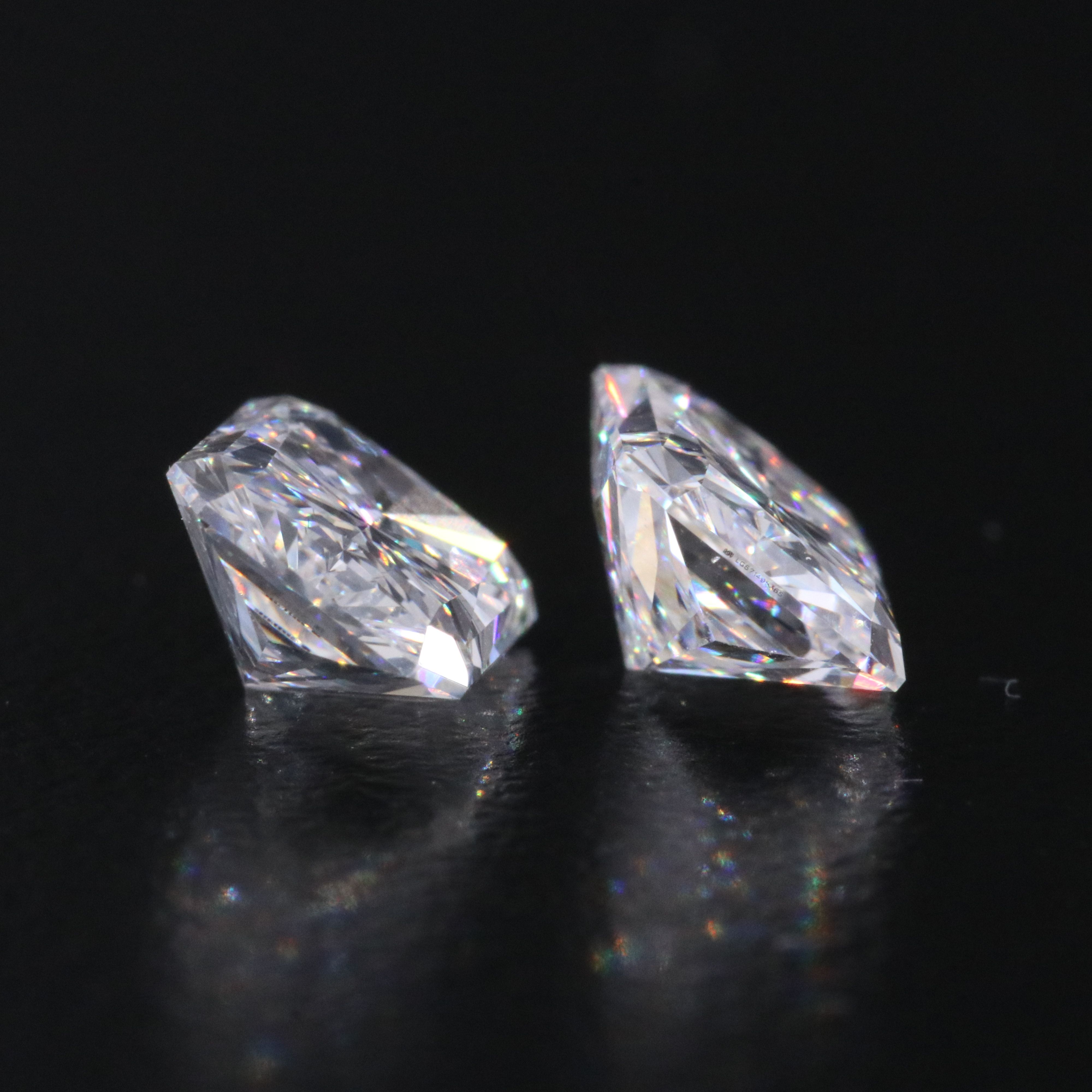 Loose 3.02 CTW Lab Grown Diamond Pair with IGI Reports