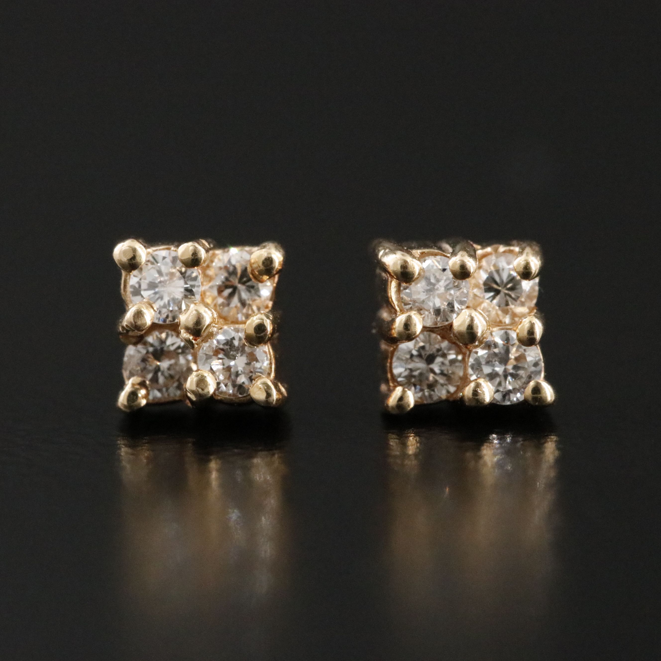 14K 0.22 CTW Diamond Earrings