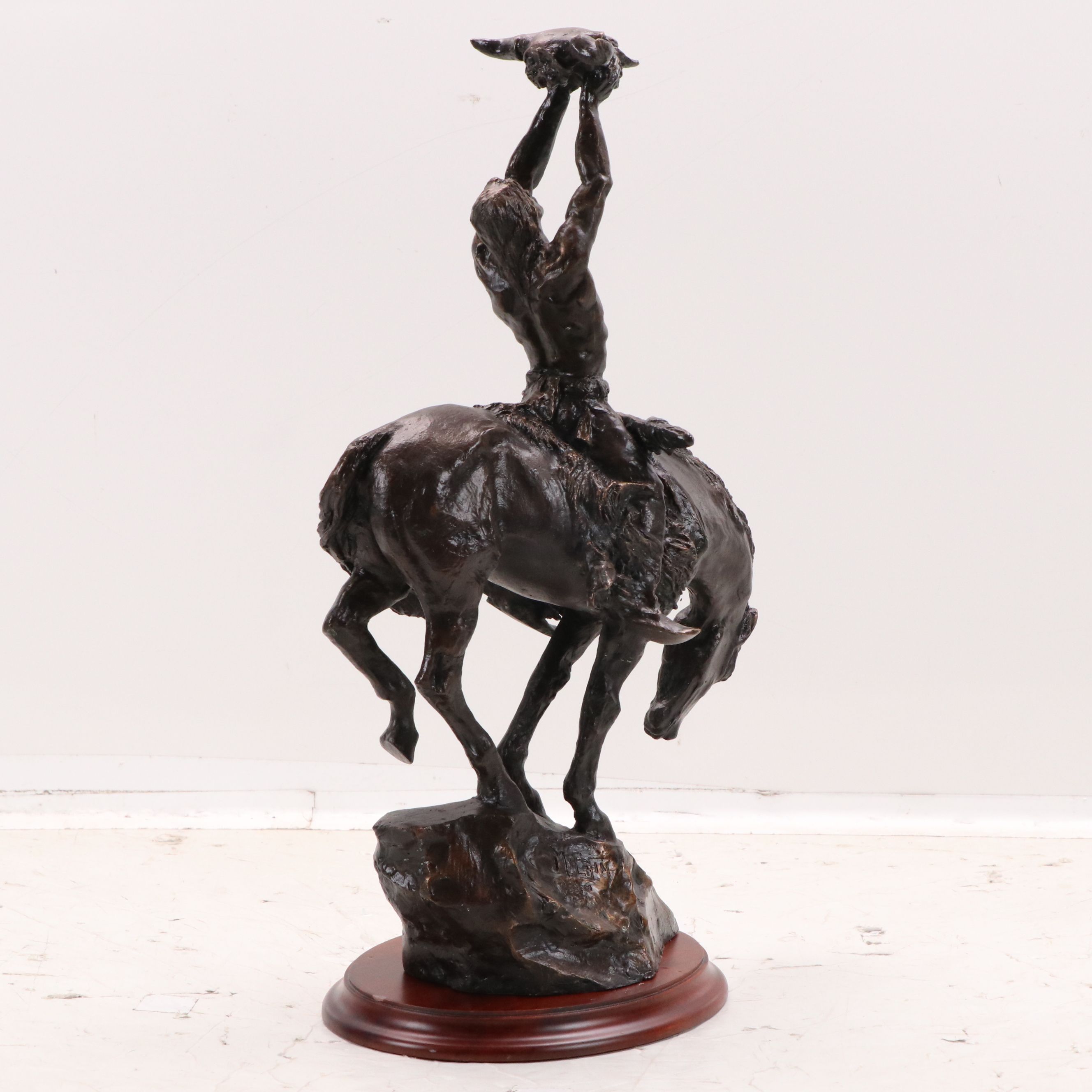 Buck McCain Bronze "Prayer to the Healing Spirit," 1988