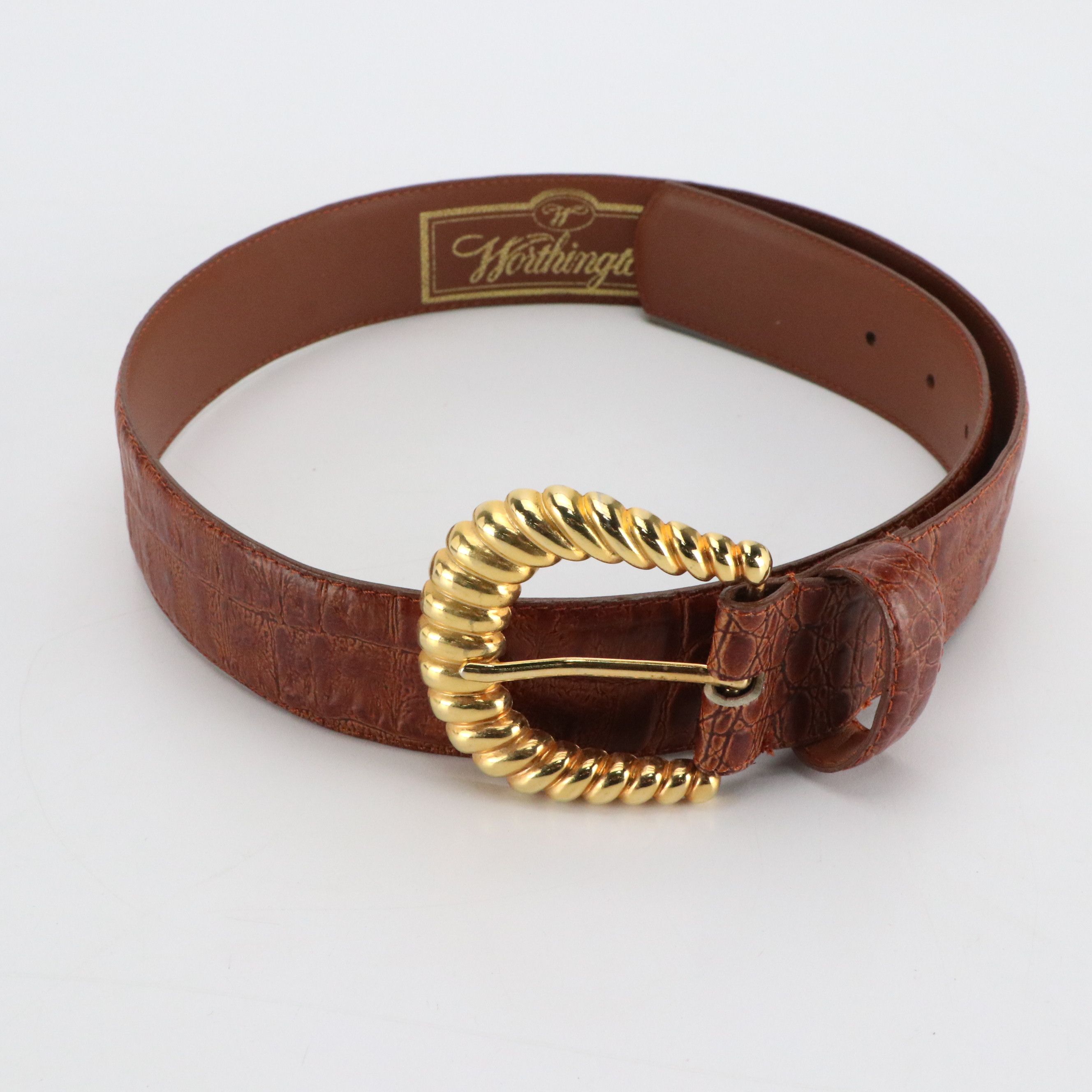 Worthington Embossed Leather, Other Belts, Belt Buckles and Bolo Tie