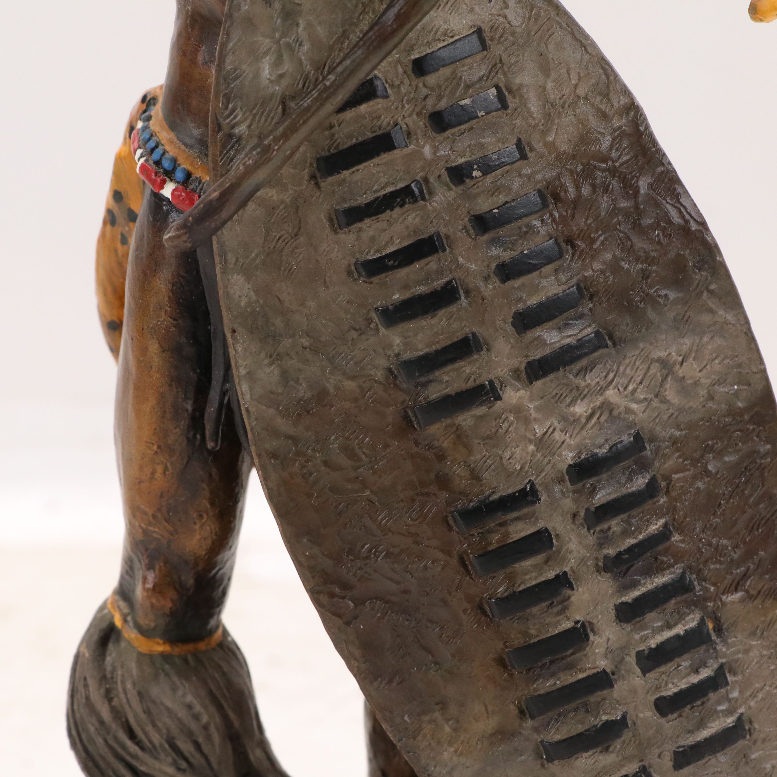 Jim Ponter for The Franklin Mint Hot Cast Bronze Sculpture "Shaka"