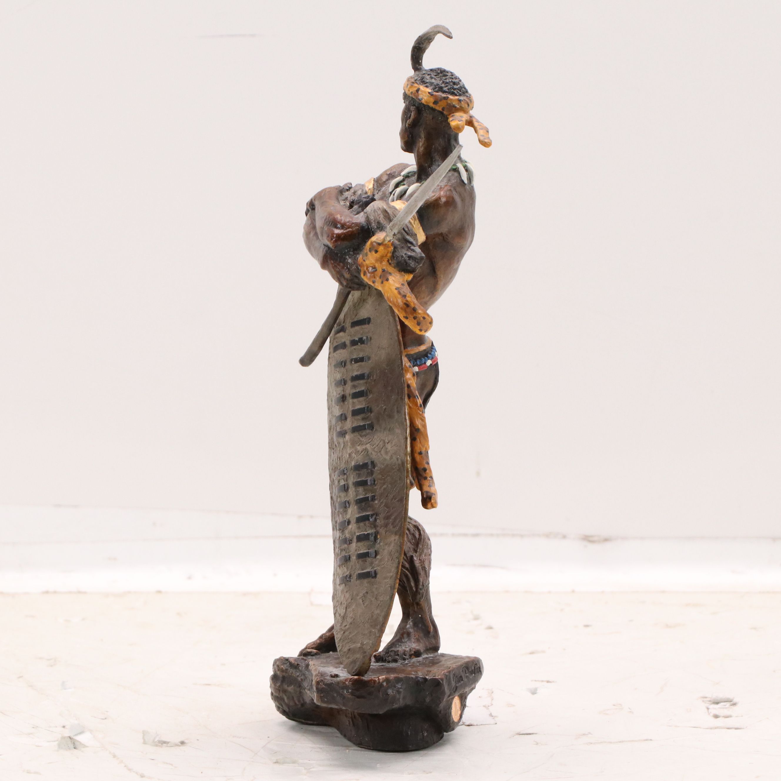 Jim Ponter for The Franklin Mint Hot Cast Bronze Sculpture "Shaka"