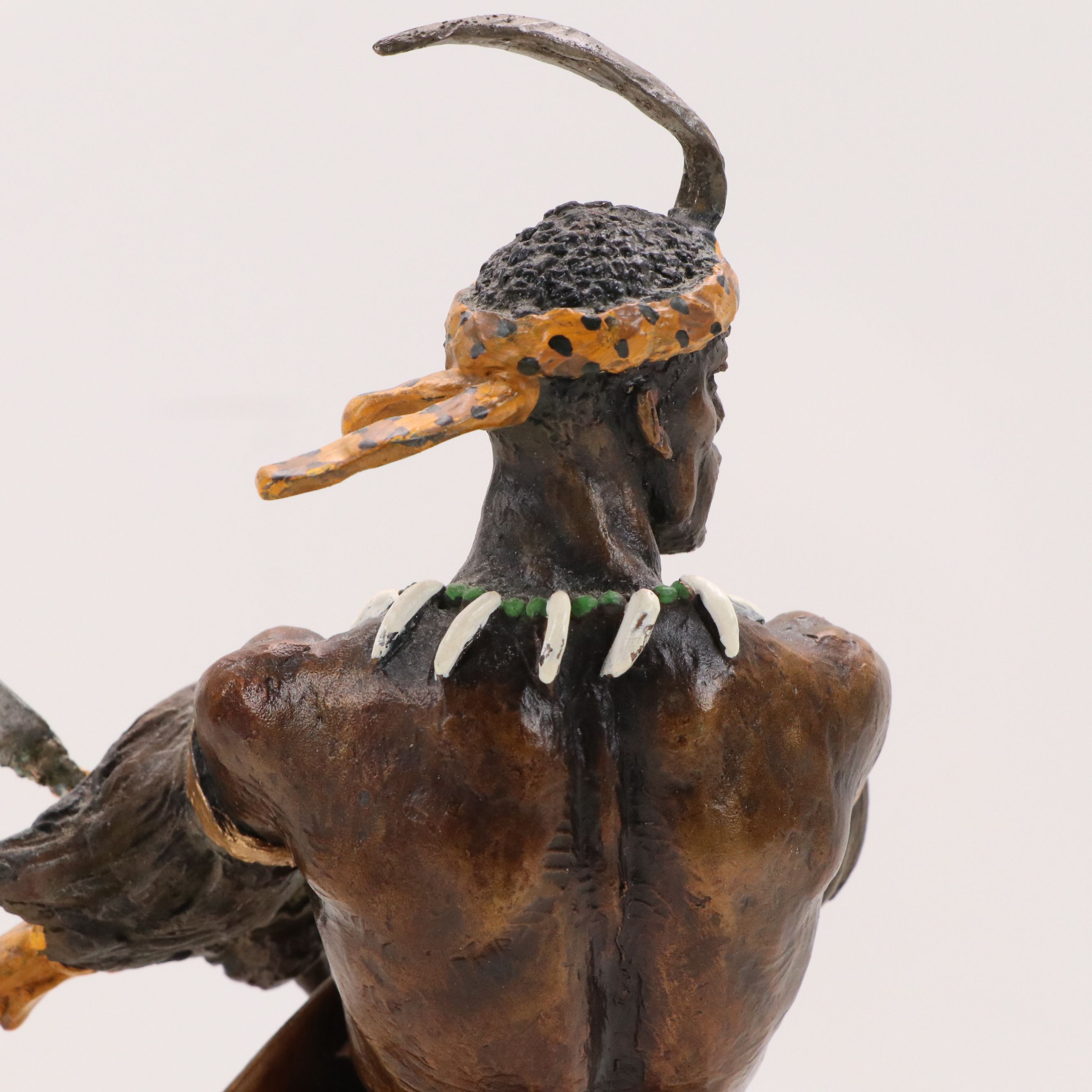 Jim Ponter for The Franklin Mint Hot Cast Bronze Sculpture "Shaka"