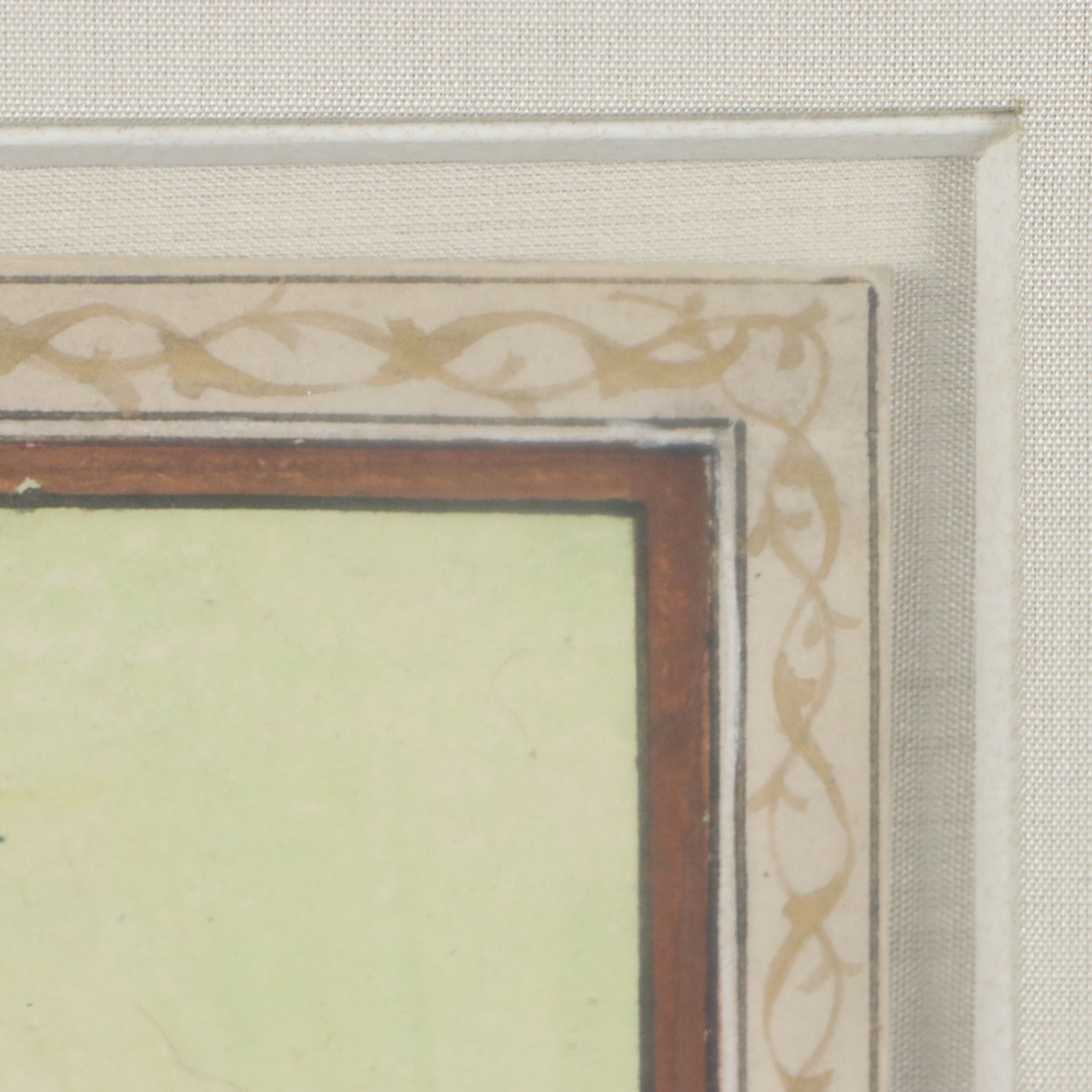 Indo-Persian School Falconry Portrait Gouache Painting, Circa Early 20th Century