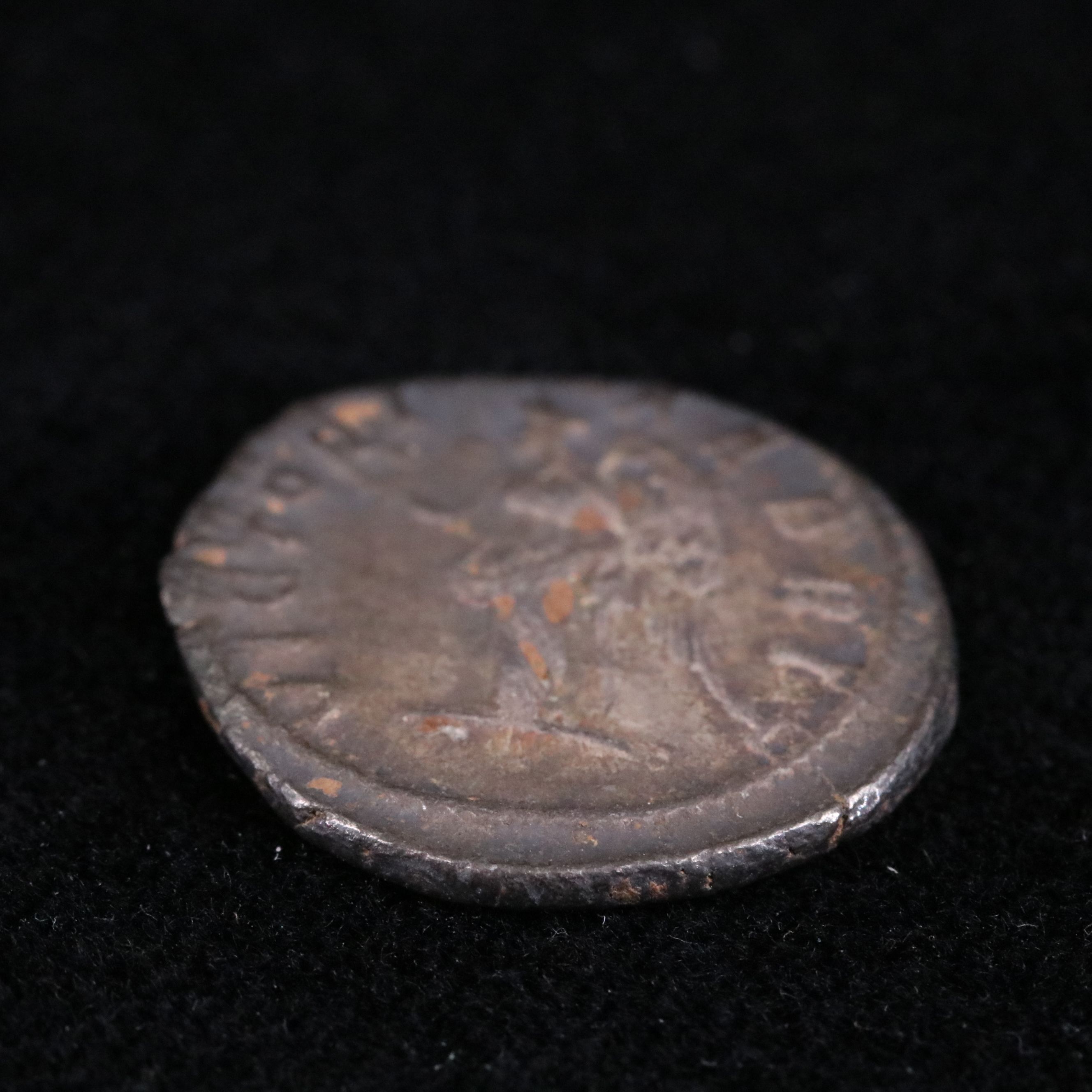 Ancient Roman Imperial AR Denarius Coin of Geta, ca. 211 A.D.