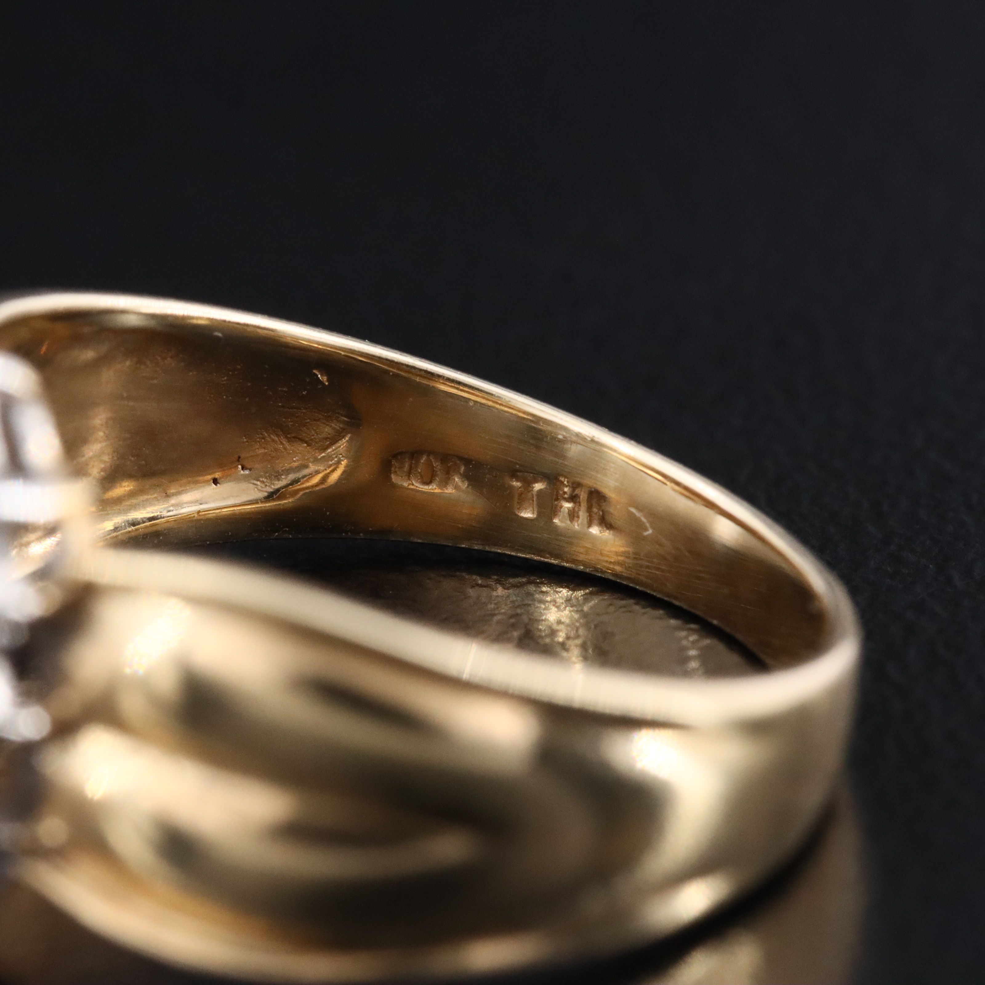 10K Sapphire and Diamond Ring